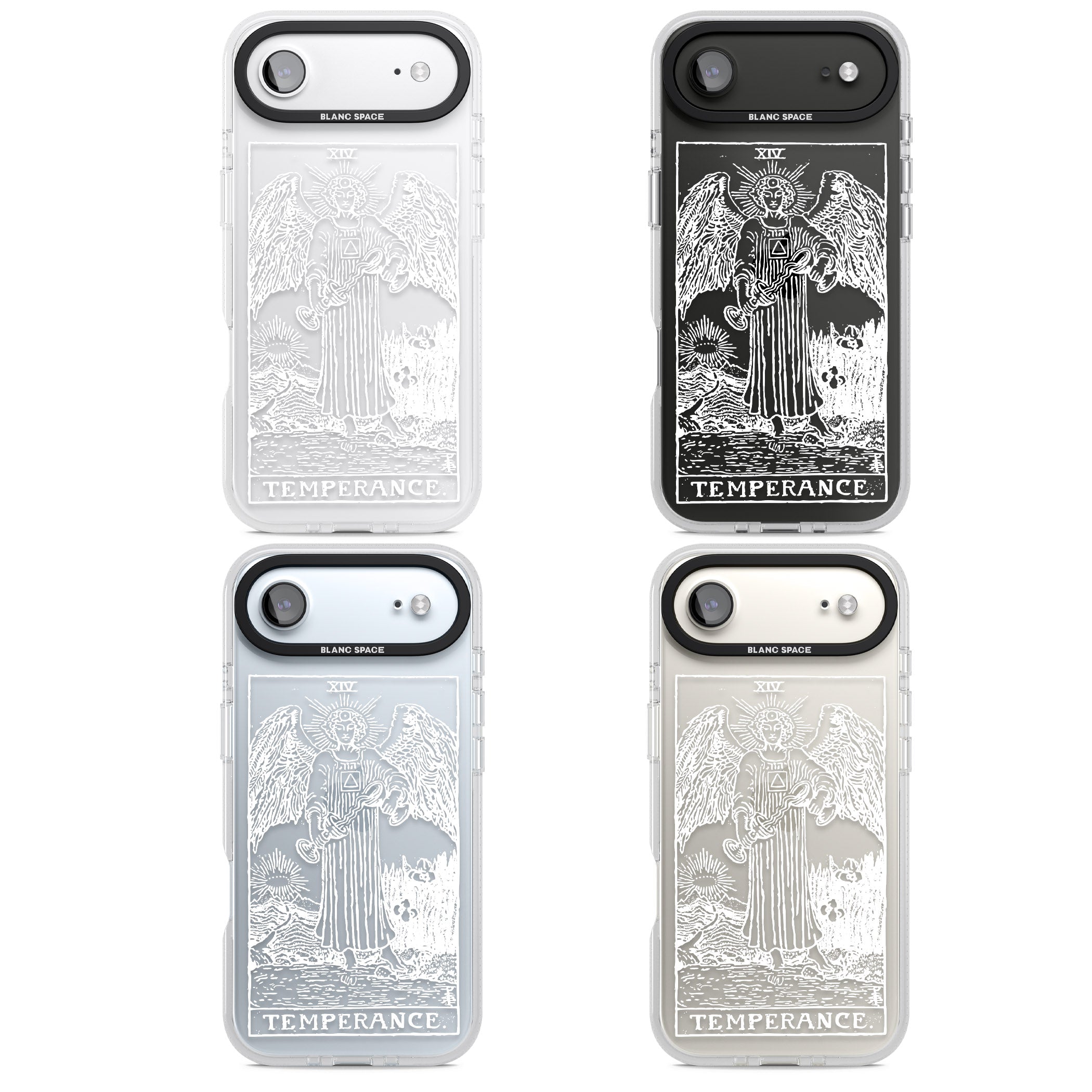 Personalised Temperance Tarot Card (White) iPhone 17 Air Impact Air Clear Phone Case APT Impact Protection