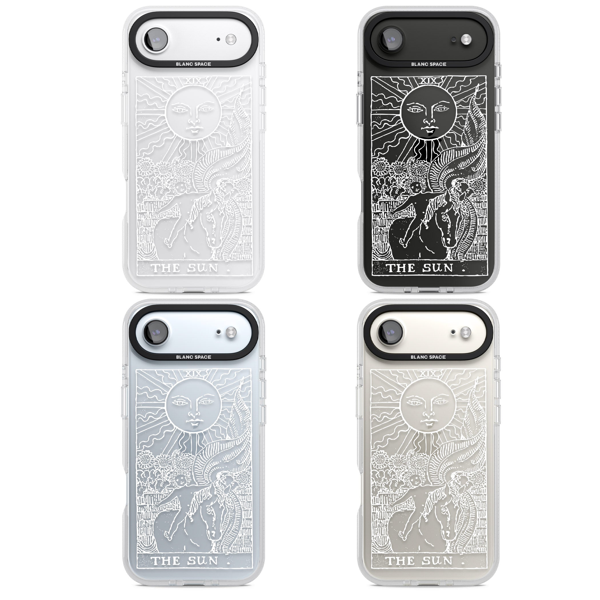 Personalised The Sun Tarot Card (White) iPhone 17 Air Impact Air Clear Phone Case APT Impact Protection