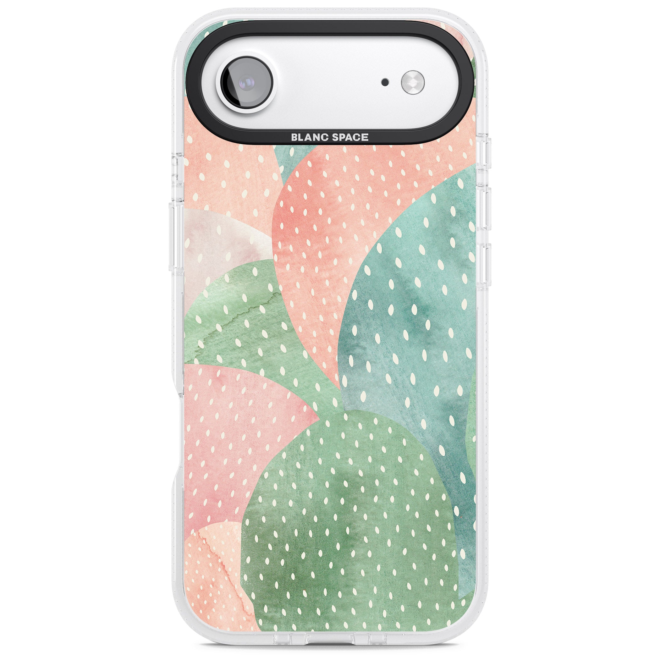 Pastel Cacti Pattern iPhone 17 Air Impact Air Clear Phone Case