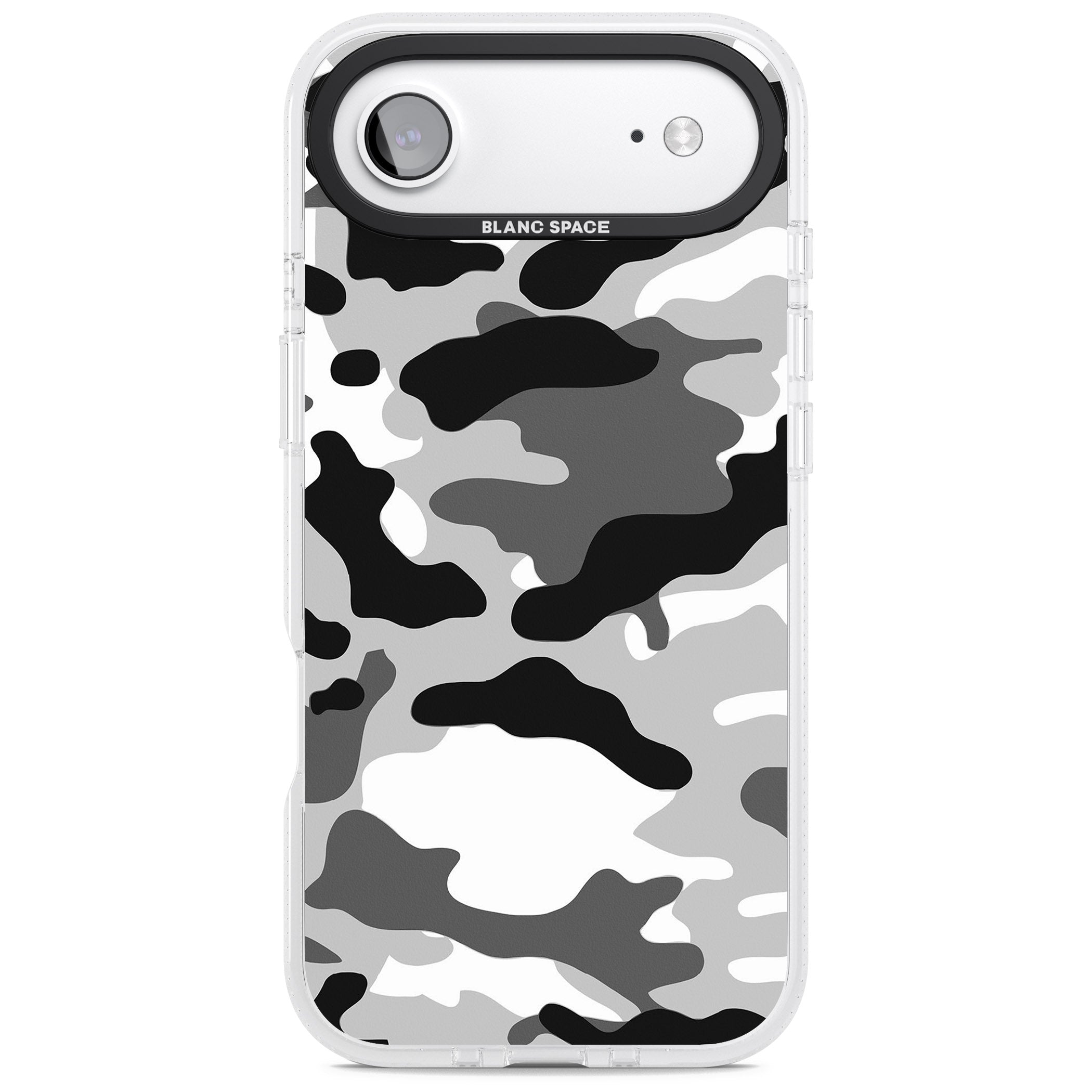 Grey Black Urban Camo iPhone 17 Air Impact Air Clear Phone Case