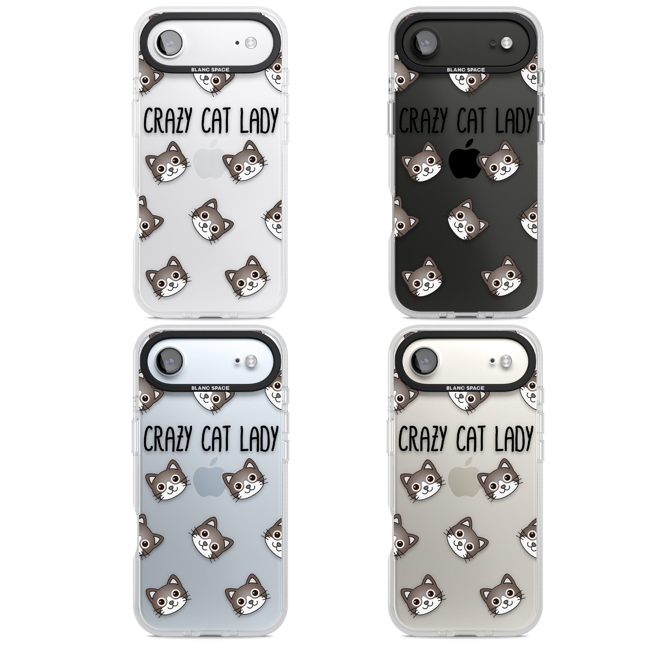 Crazy Cat Lady iPhone 17 Air Impact Air Clear Phone Case APT Impact Protection
