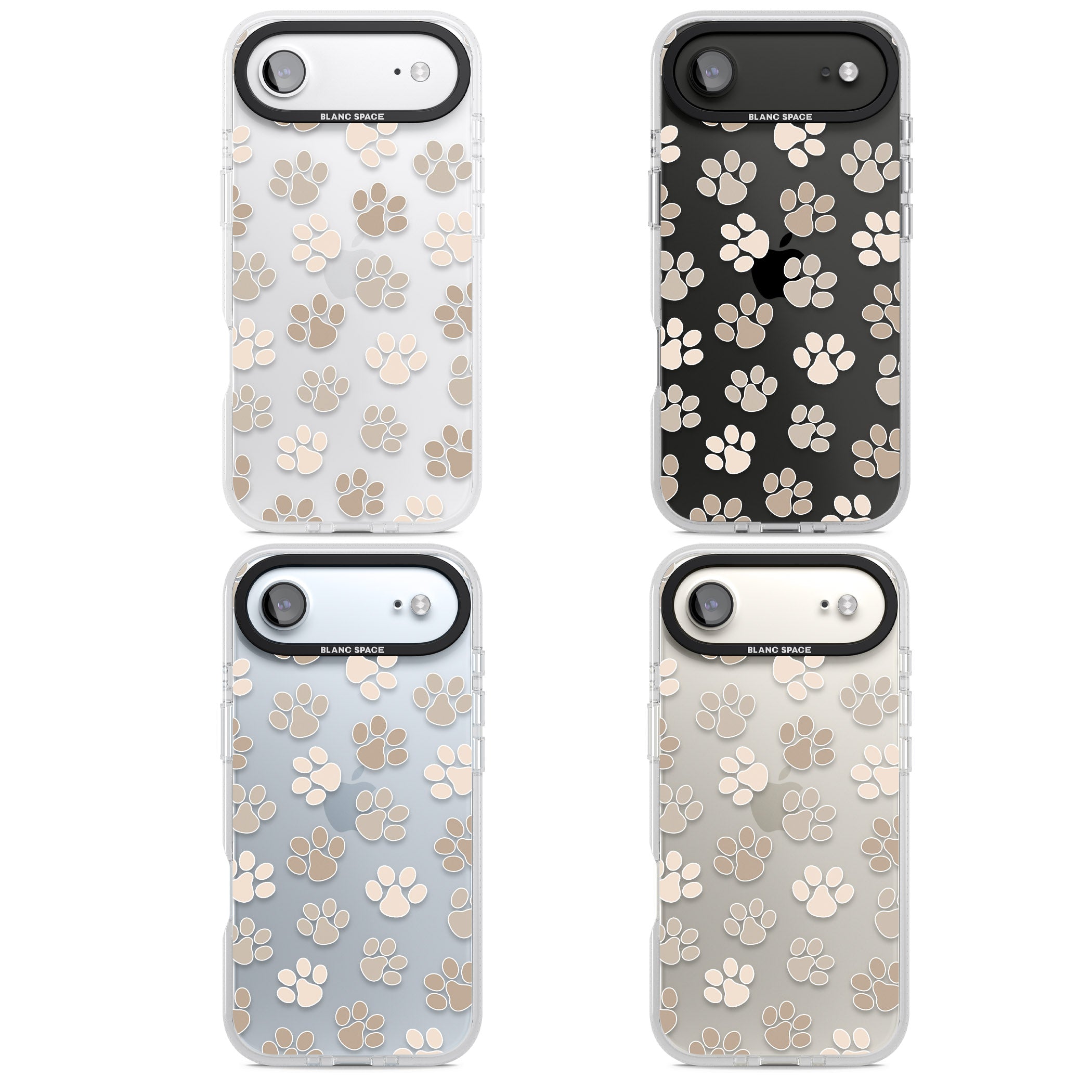 Paw Prints iPhone 17 Air Impact Air Clear Phone Case APT Impact Protection