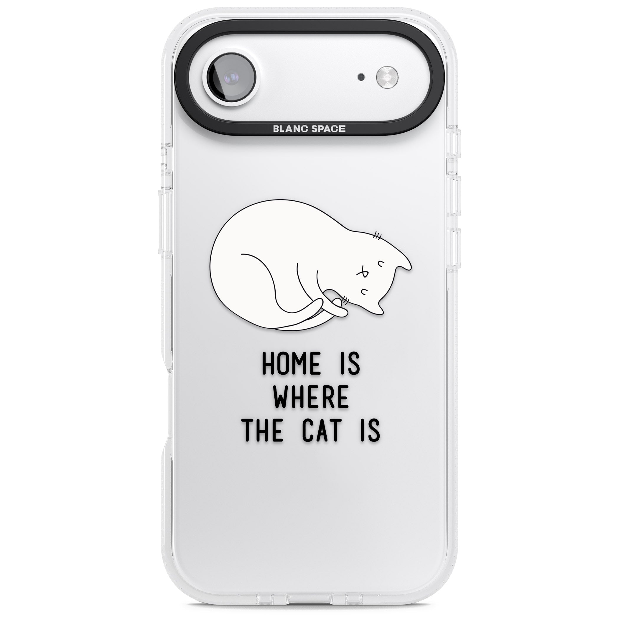 Home Is Where The Cat Is iPhone 17 Air Impact Air Clear Phone Case