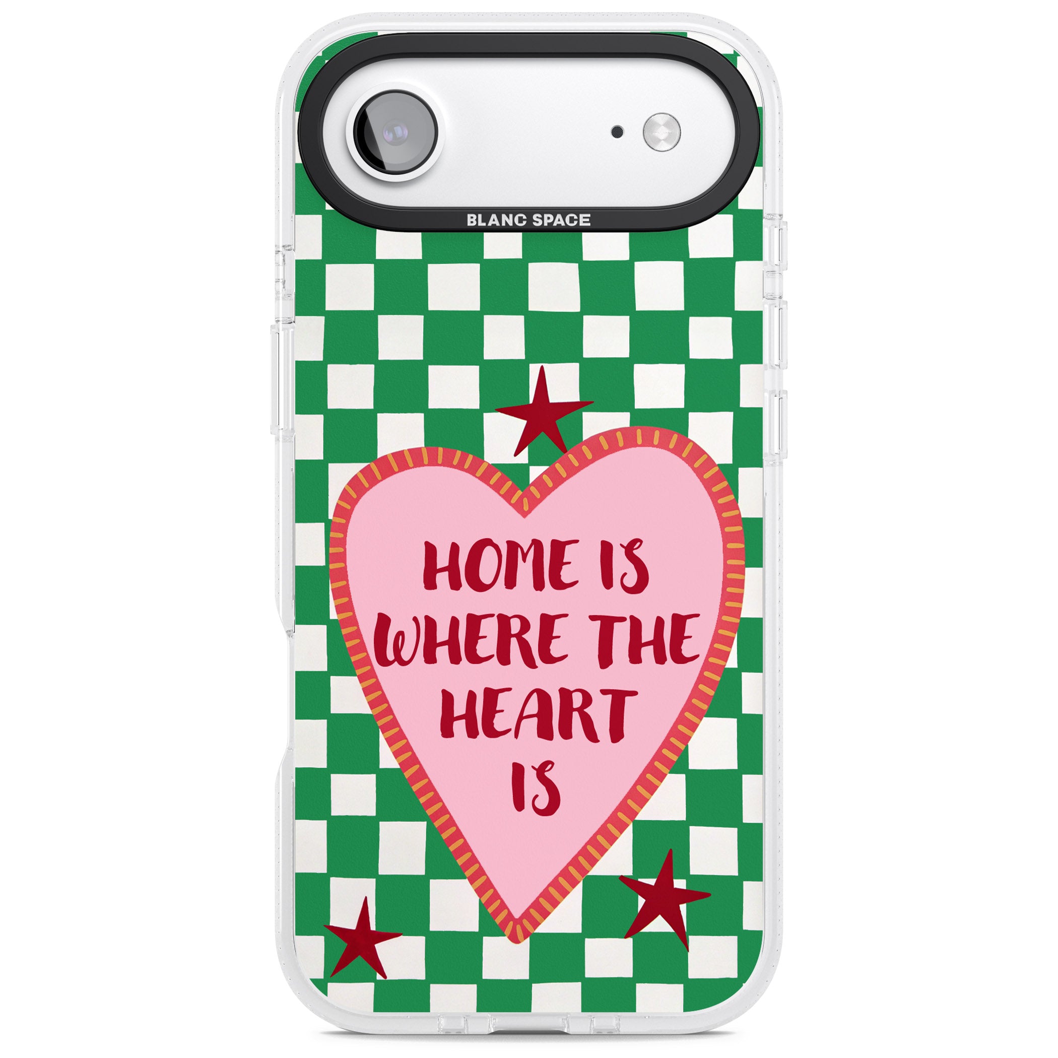 Home Is Where The Heart Is iPhone 17 Air Impact Air Clear Phone Case