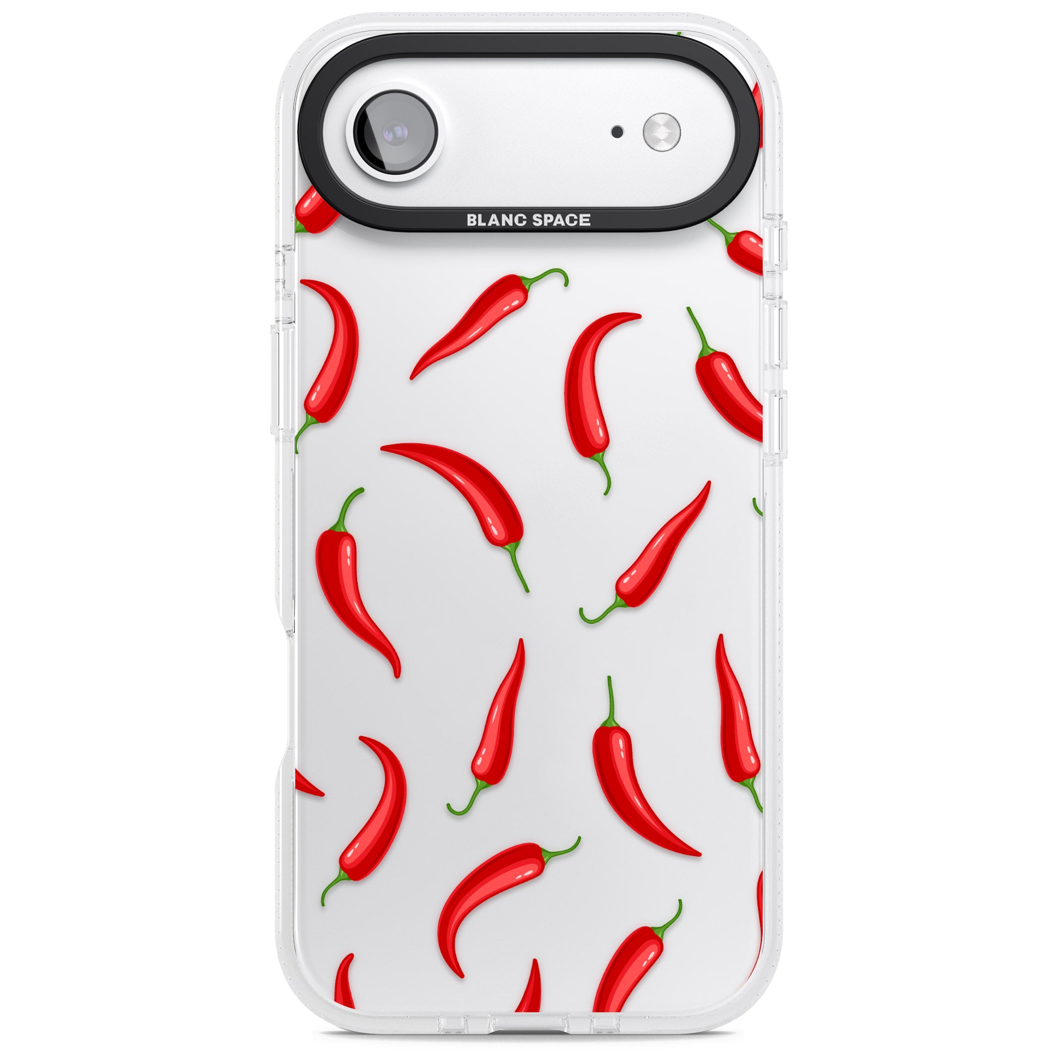 Chilli Pattern iPhone 17 Air Impact Air Clear Phone Case