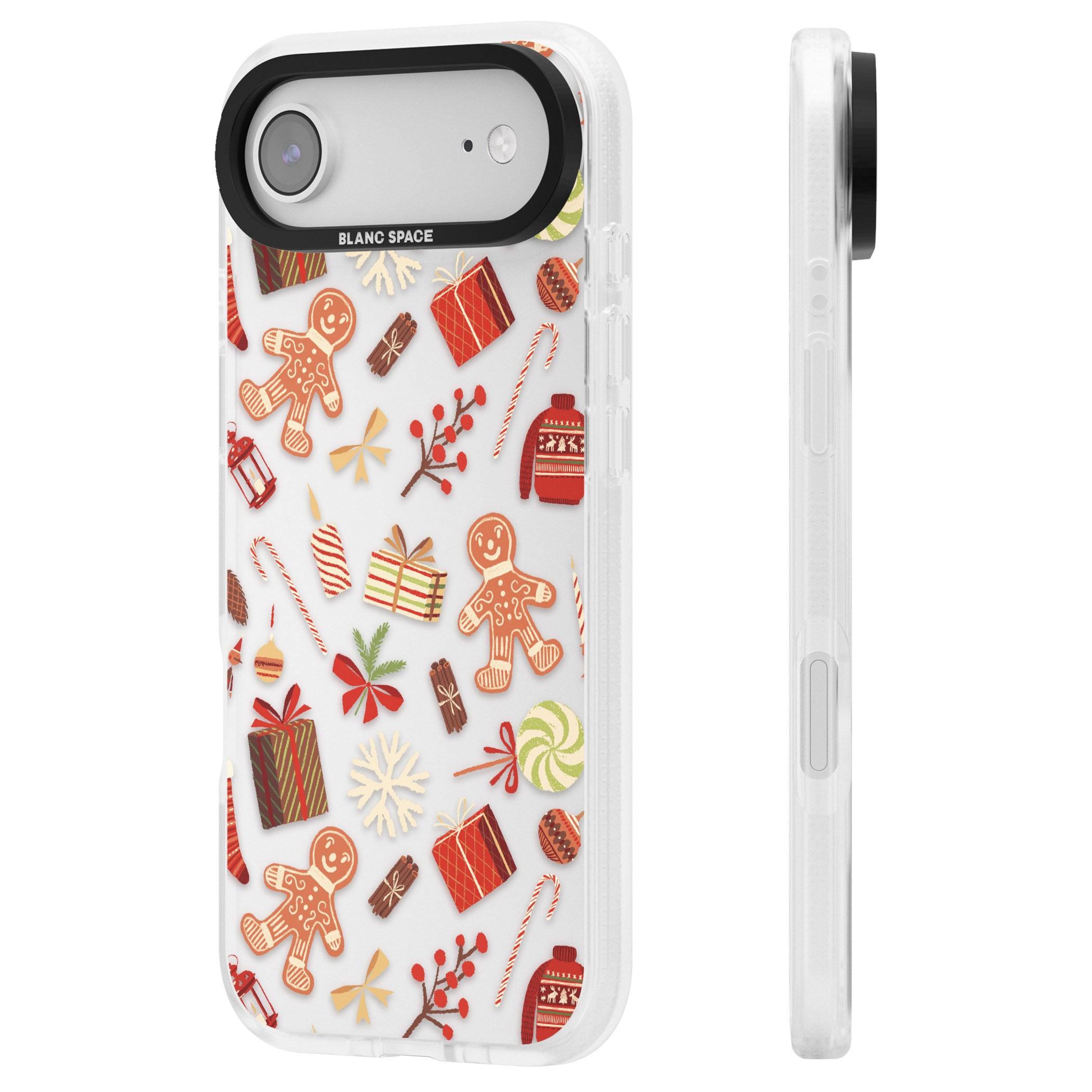 Christmas Assortments iPhone 17 Air Impact Air Clear Phone Case Side Profile