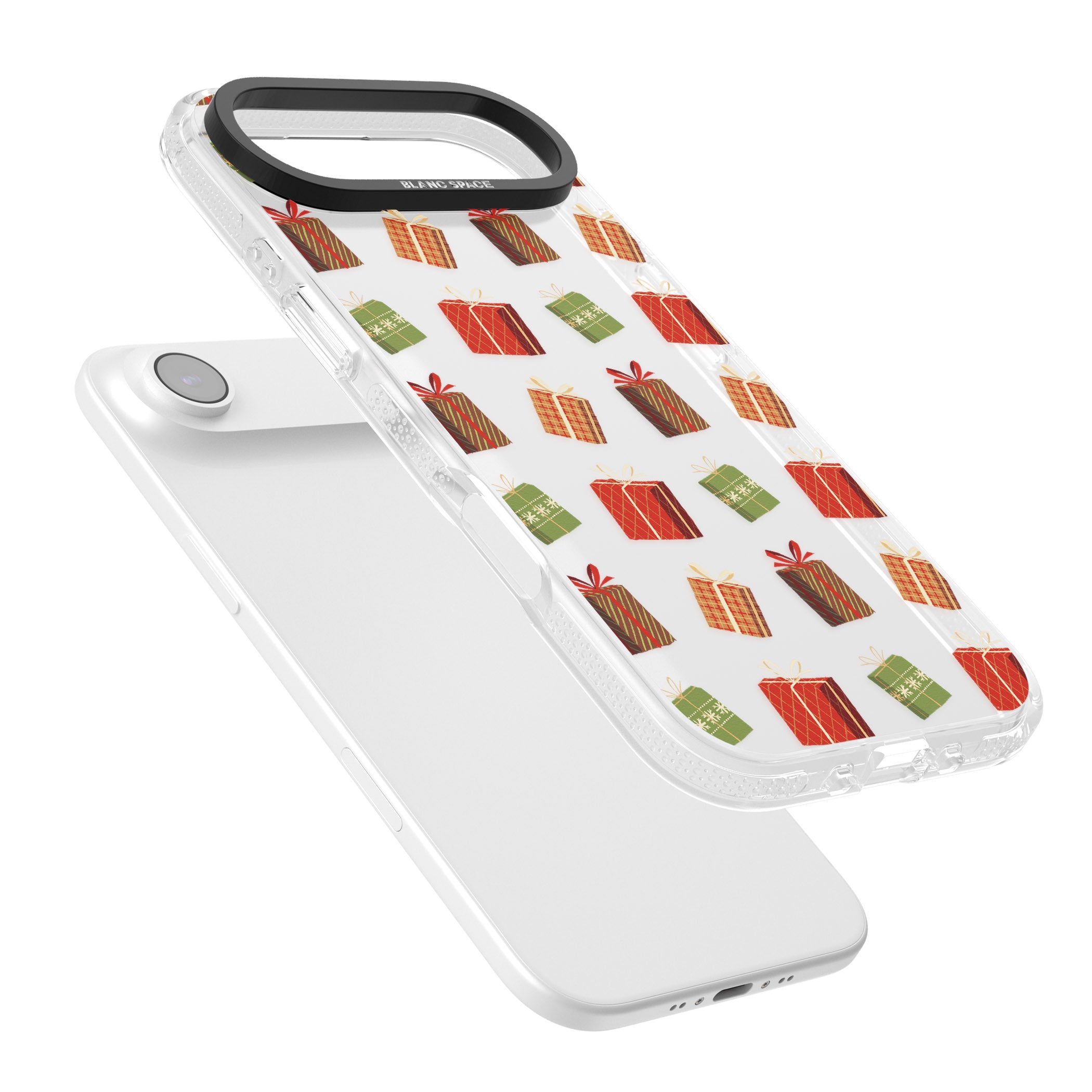 Christmas Presents Pattern iPhone 17 Air Impact Air Clear Phone Case Colours