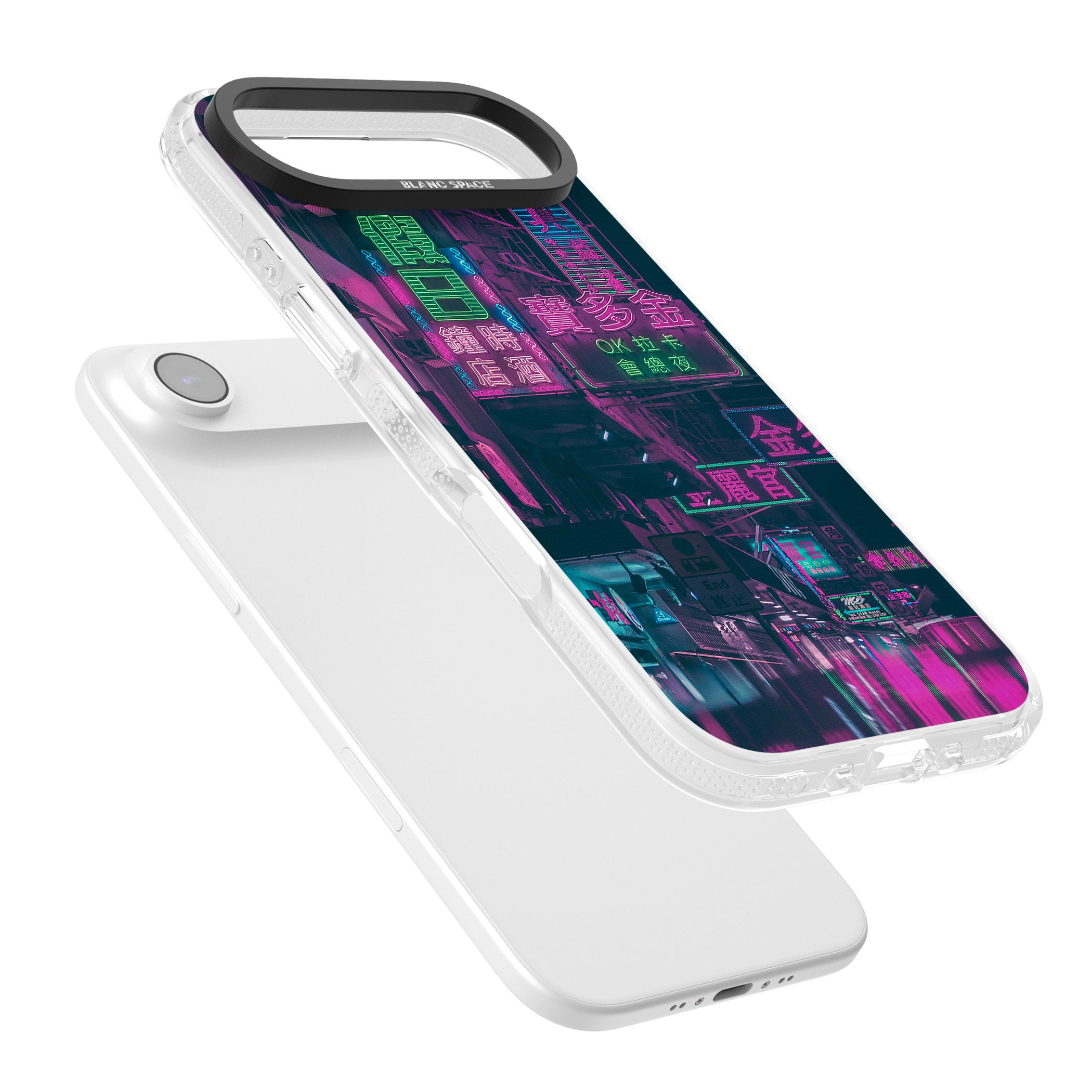 Neon Night Strip iPhone 17 Air Impact Air Clear Phone Case Colours