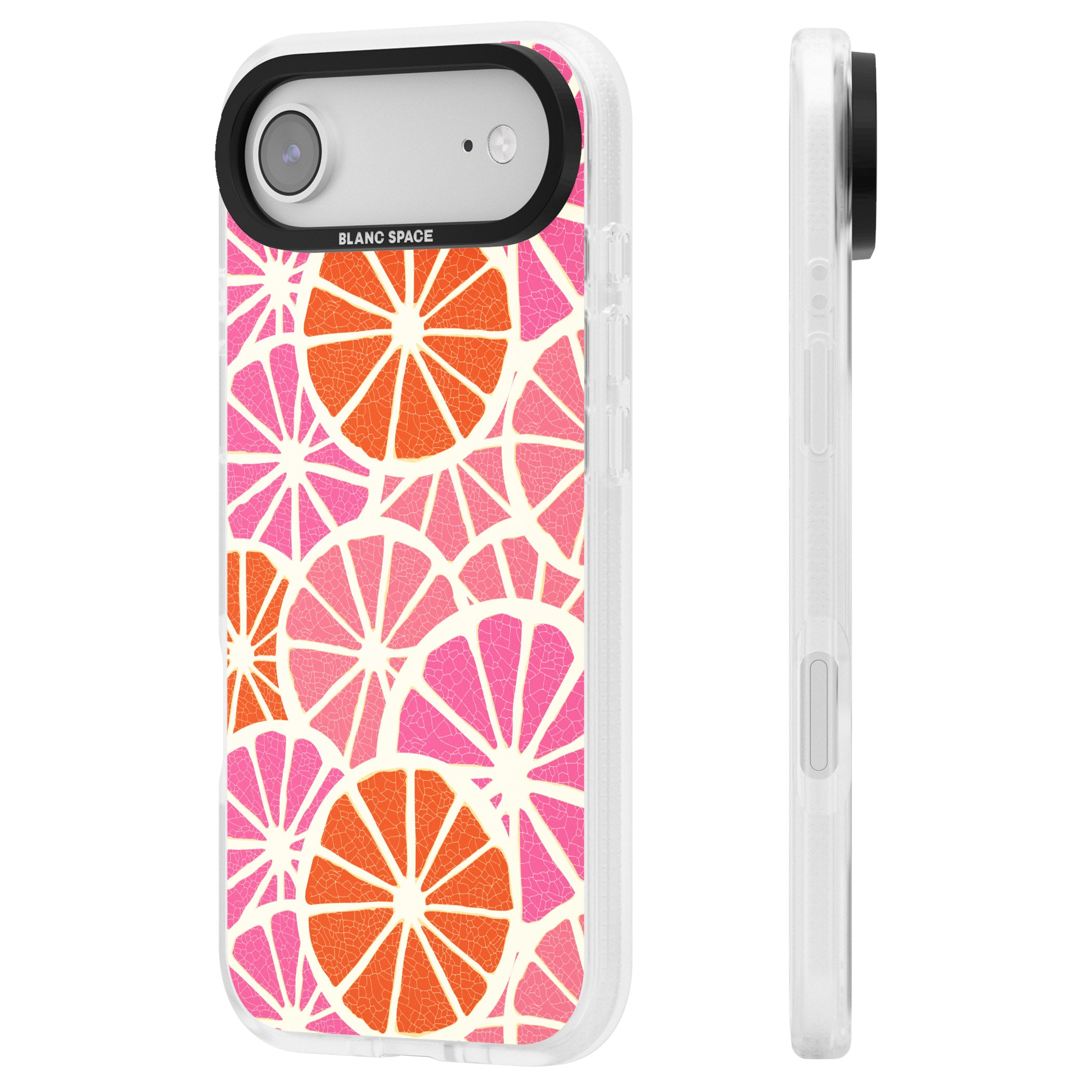 Citrus Slices iPhone 17 Air Impact Air Clear Phone Case Side Profile