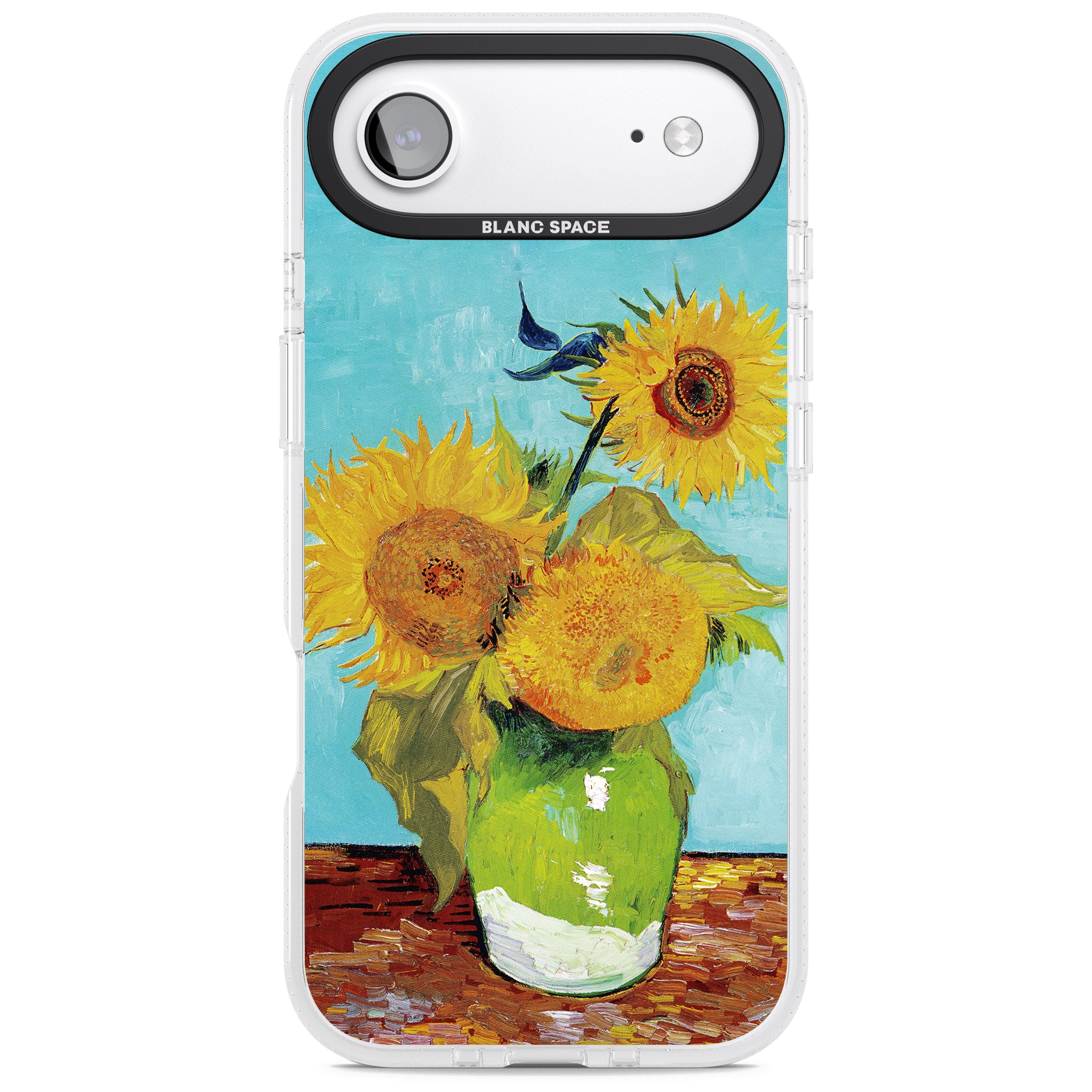 Vase With Three Sunflowers iPhone 17 Air Impact Air Clear Phone Case