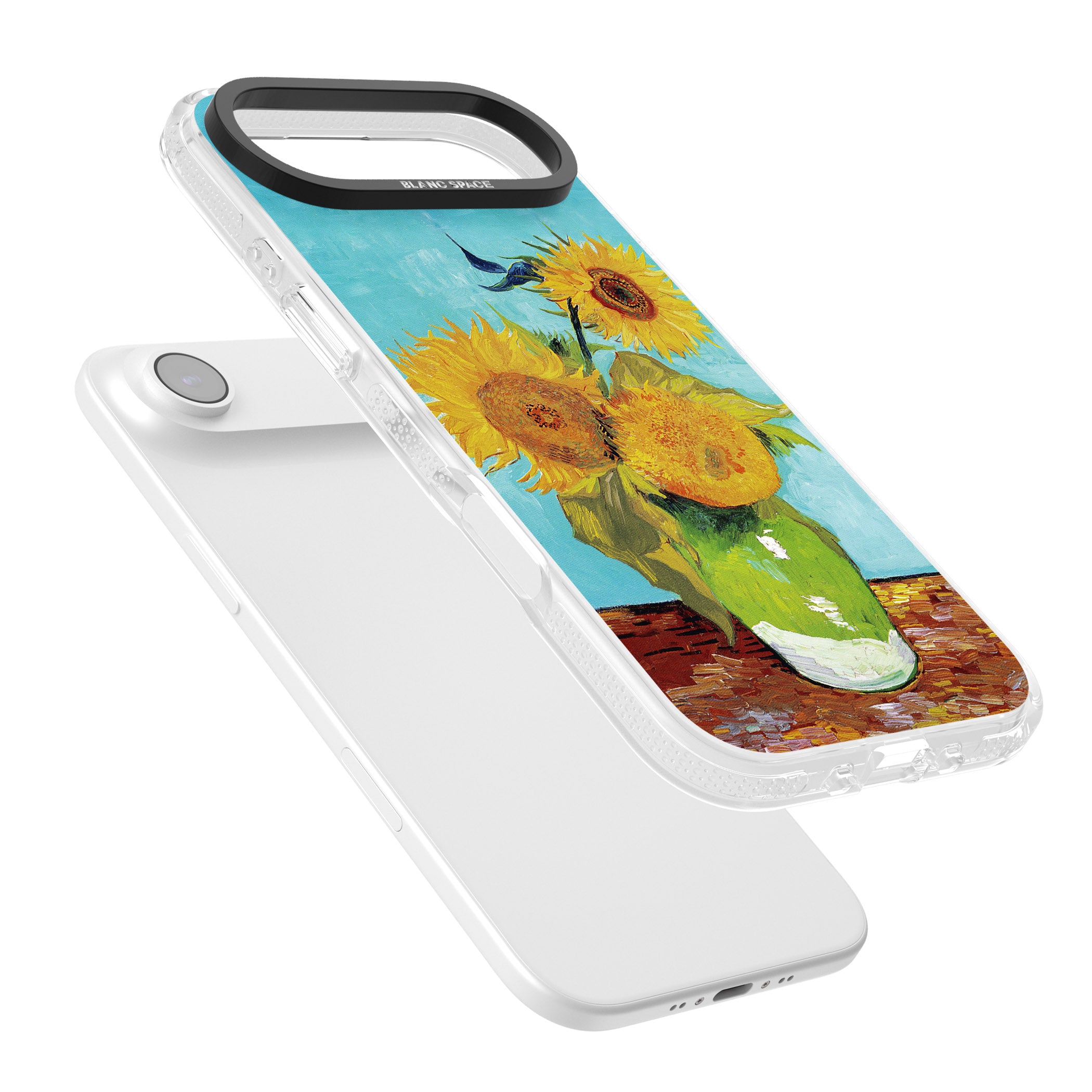 Vase With Three Sunflowers iPhone 17 Air Impact Air Clear Phone Case Colours