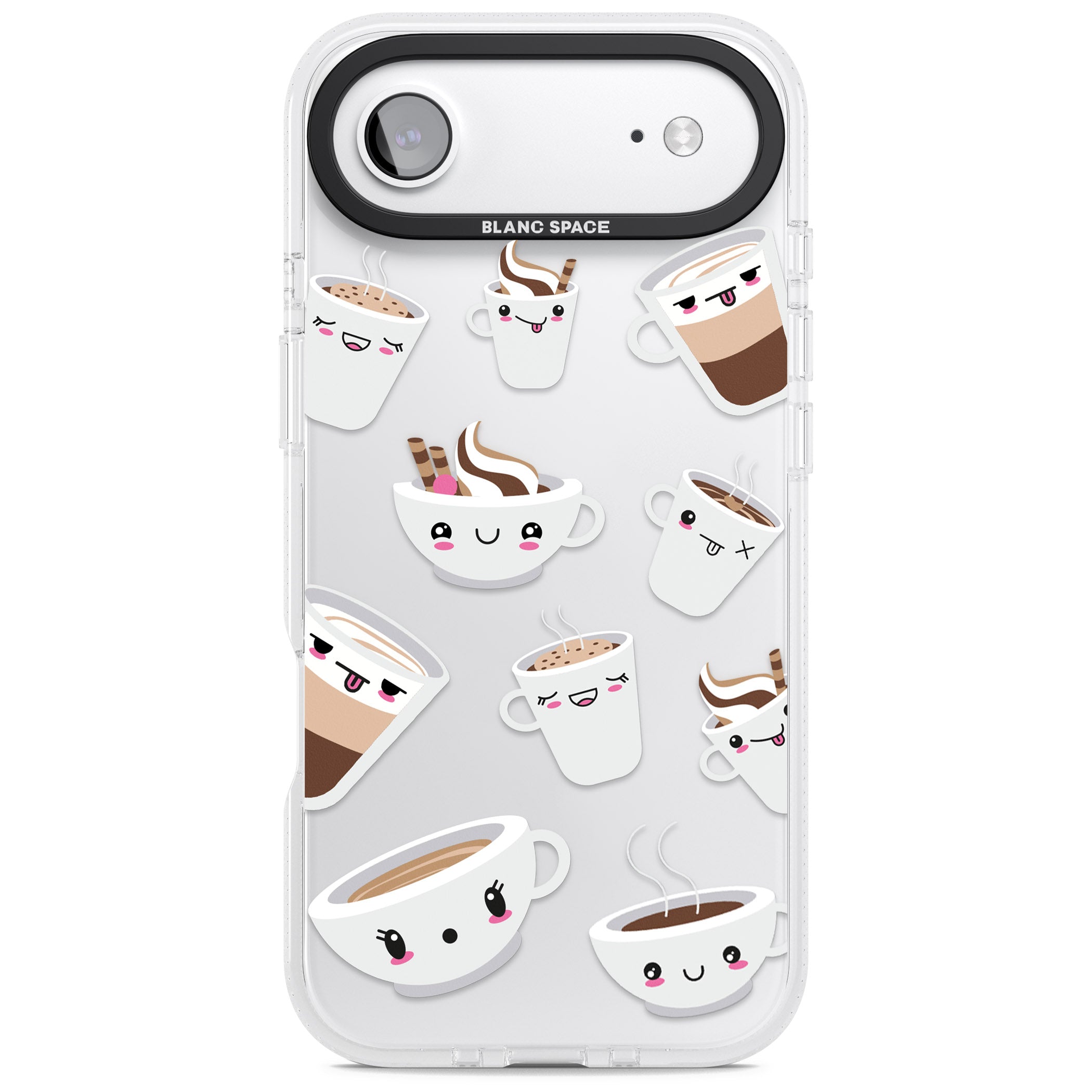 Coffee Faces iPhone 17 Air Impact Air Clear Phone Case