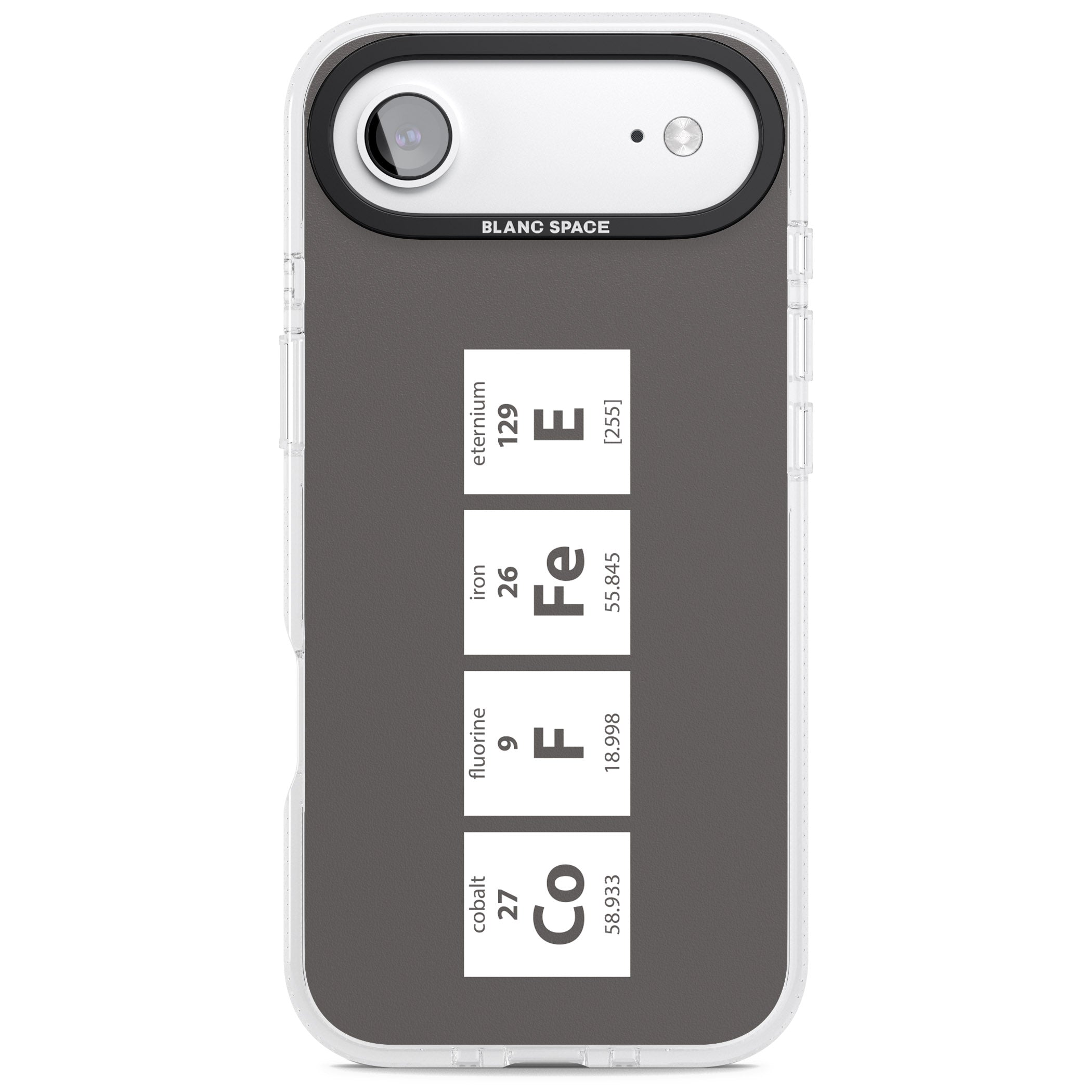Coffee Element (Grey) iPhone 17 Air Impact Air Clear Phone Case