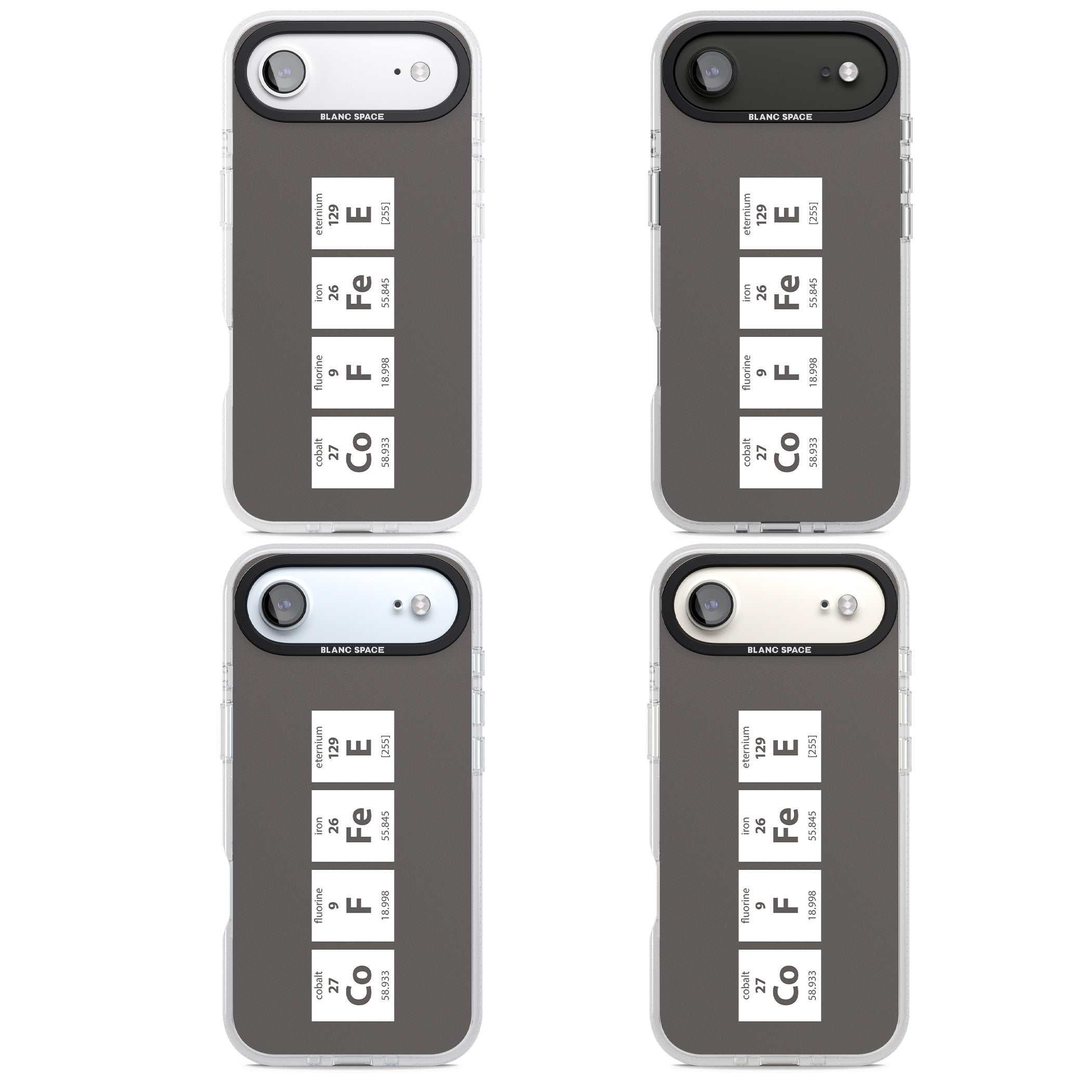 Coffee Element (Grey) iPhone 17 Air Impact Air Clear Phone Case APT Impact Protection