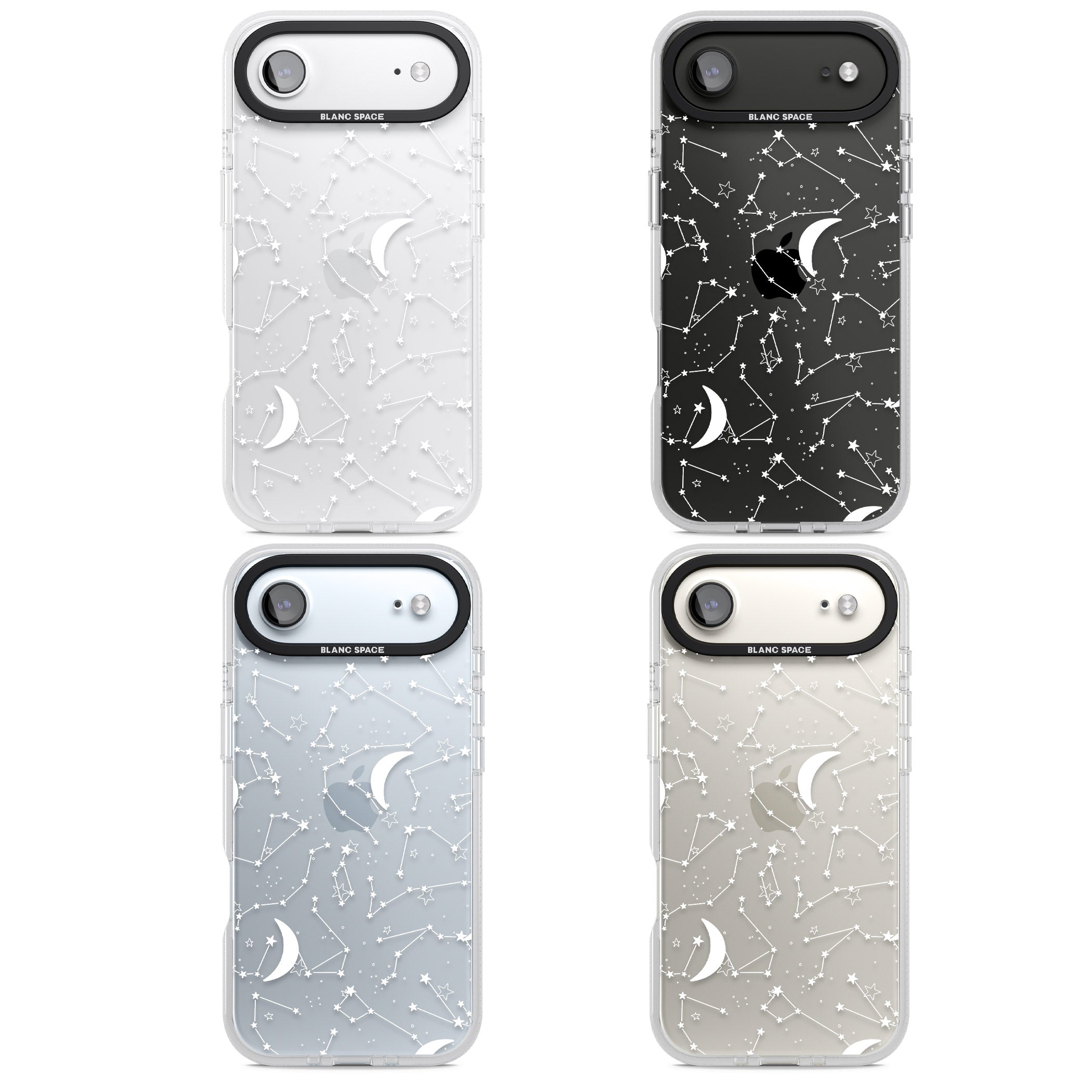 White Constellations iPhone 17 Air Impact Air Clear Phone Case APT Impact Protection