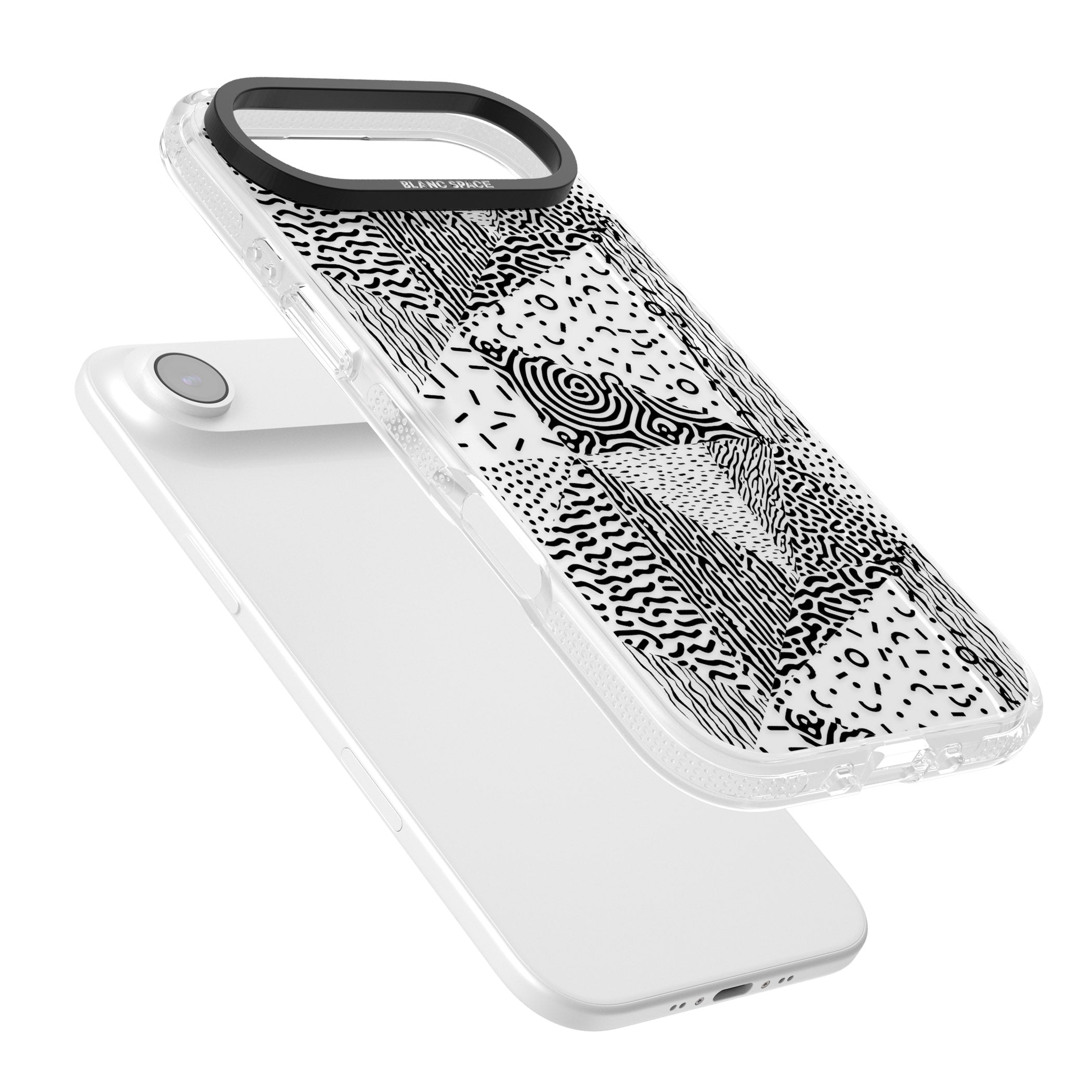 Monochrome Pattern iPhone 17 Air Impact Air Clear Phone Case Colours