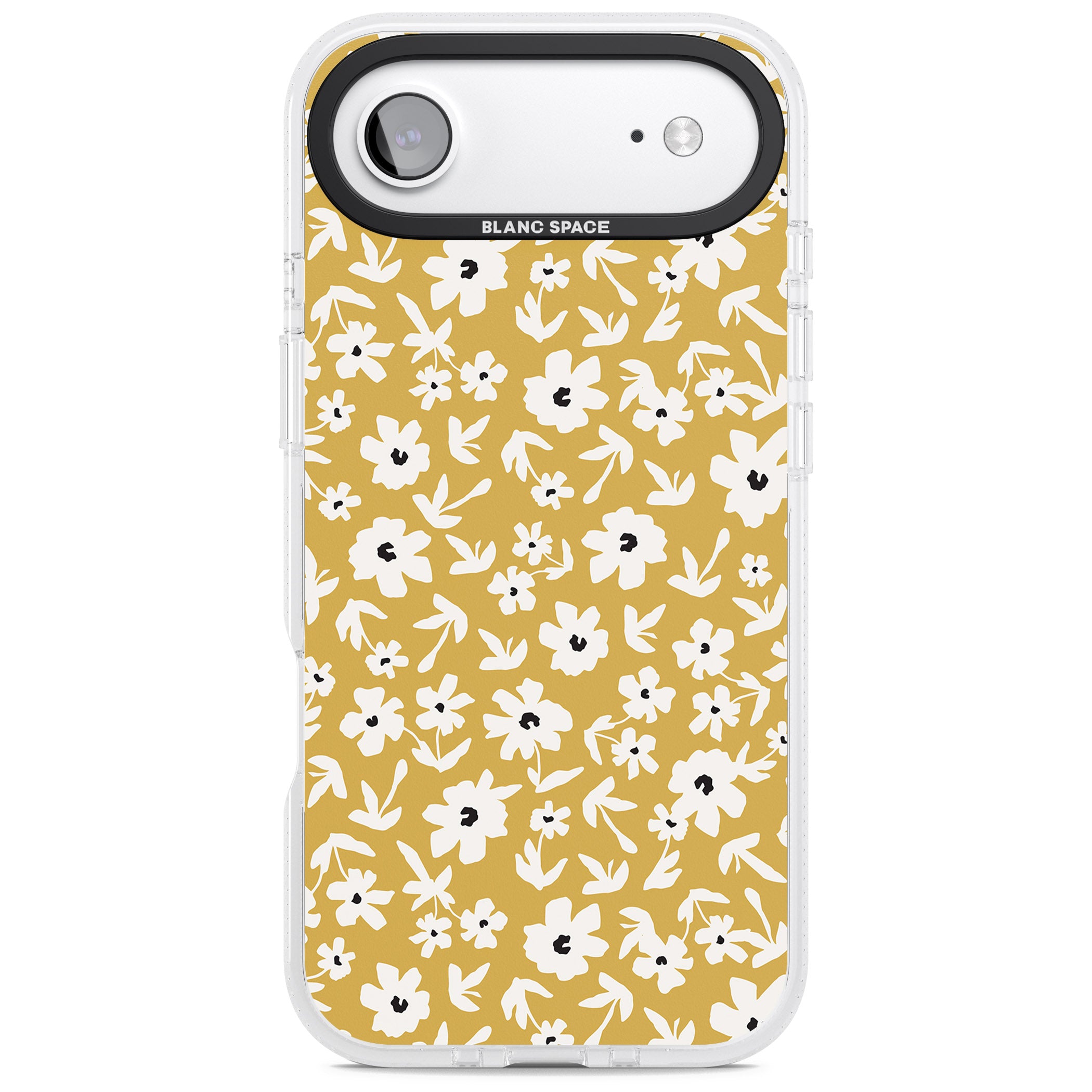 Mustard Floral iPhone 17 Air Impact Air Clear Phone Case