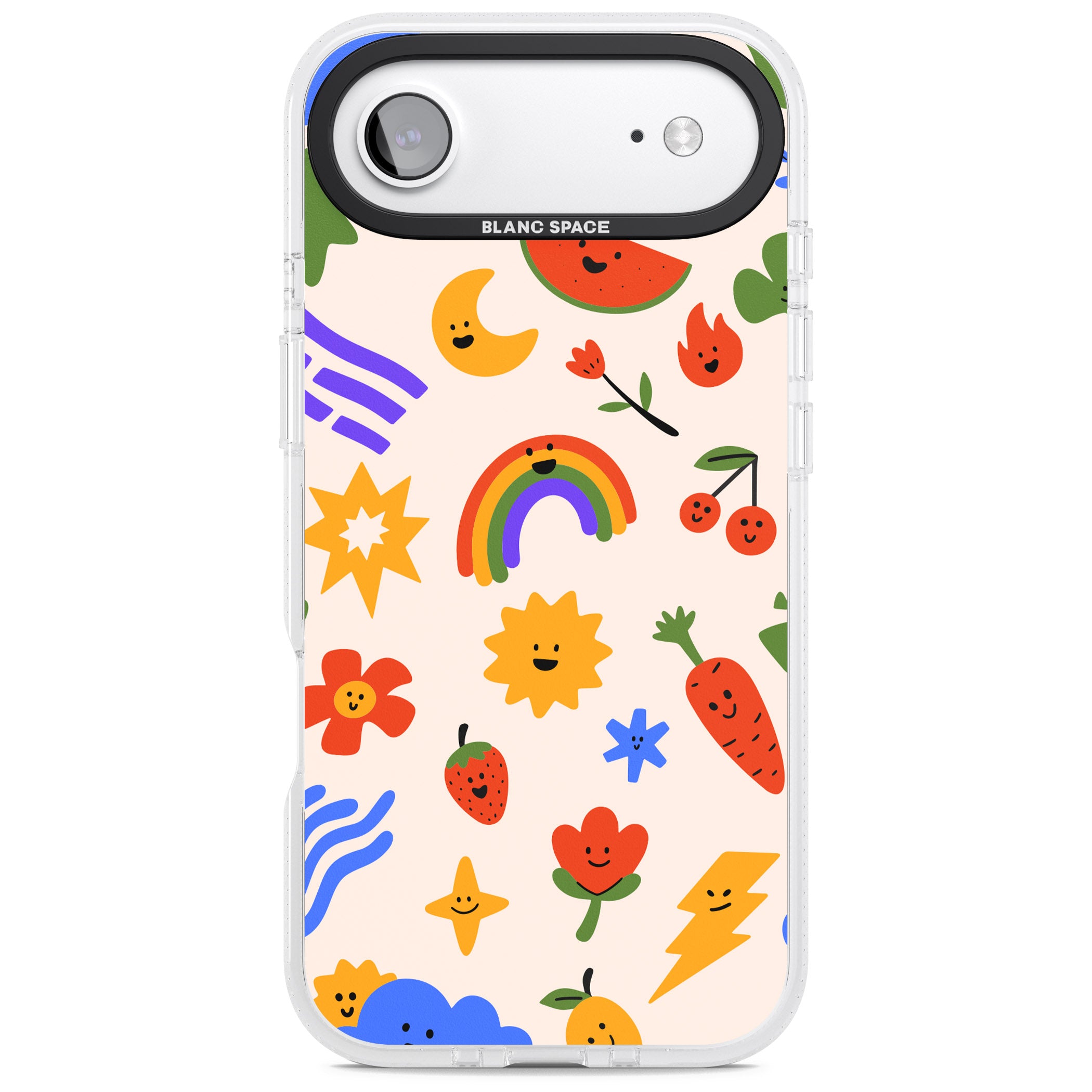 Playful Kawaii Icons iPhone 17 Air Impact Air Clear Phone Case