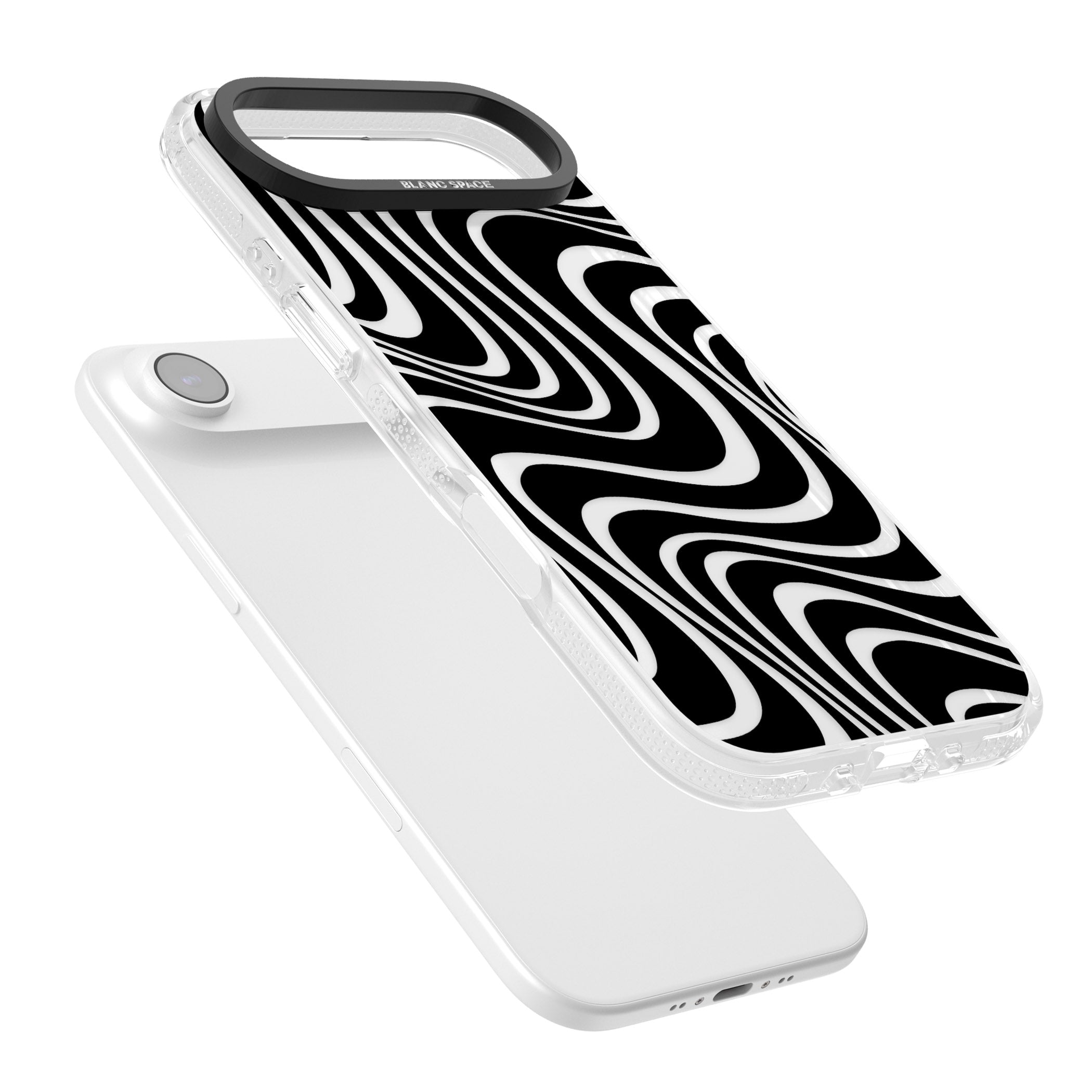 Abstract Waves iPhone 17 Air Impact Air Clear Phone Case Colours