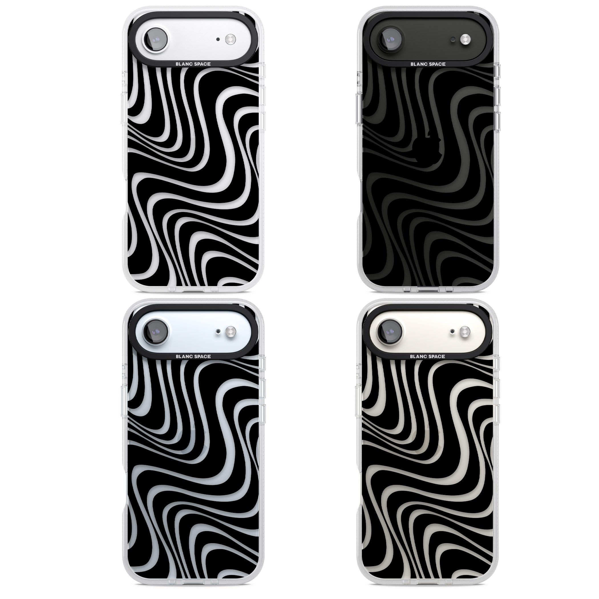 Abstract Waves iPhone 17 Air Impact Air Clear Phone Case APT Impact Protection