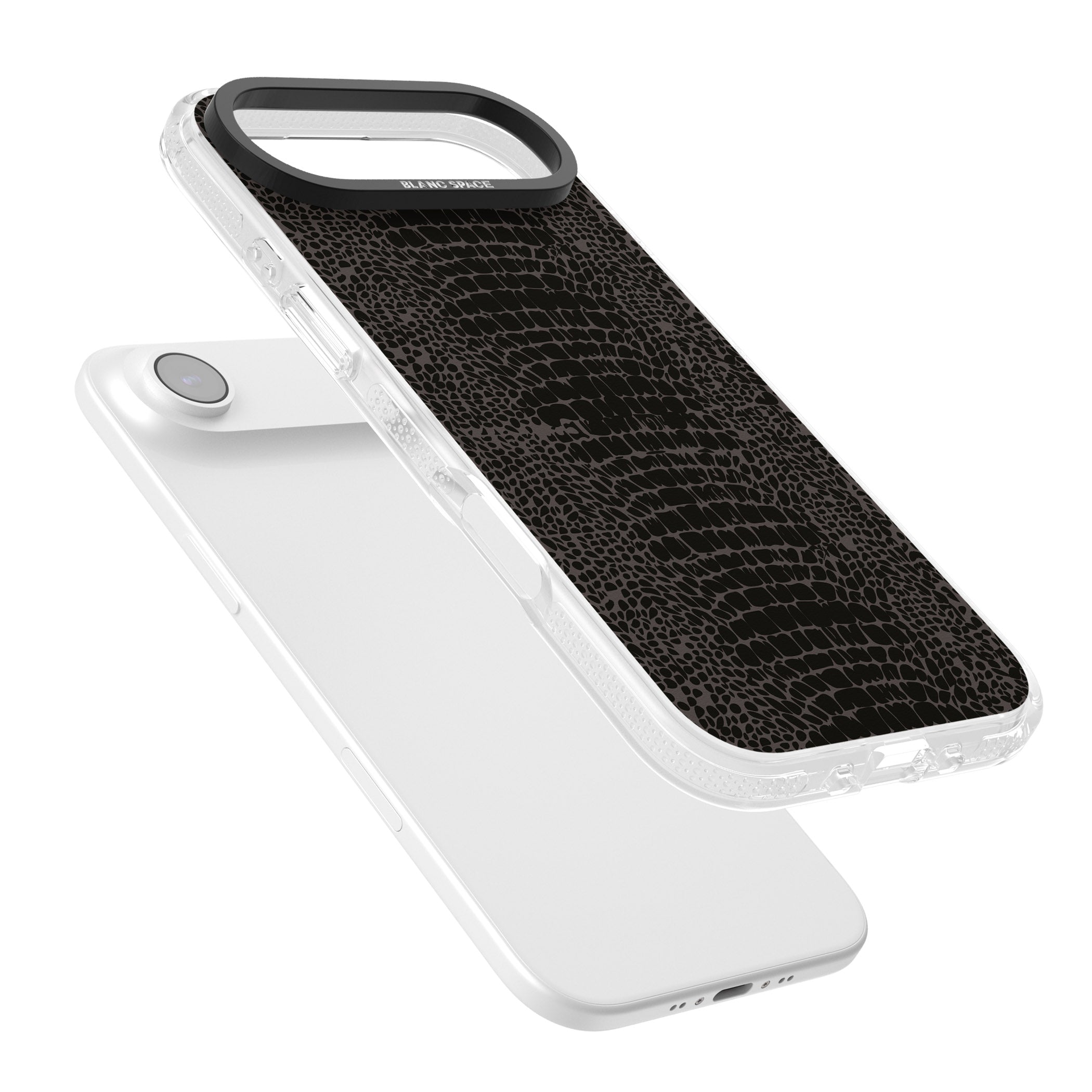 Dark Animal Print Snake Skin iPhone 17 Air Impact Air Clear Phone Case Colours