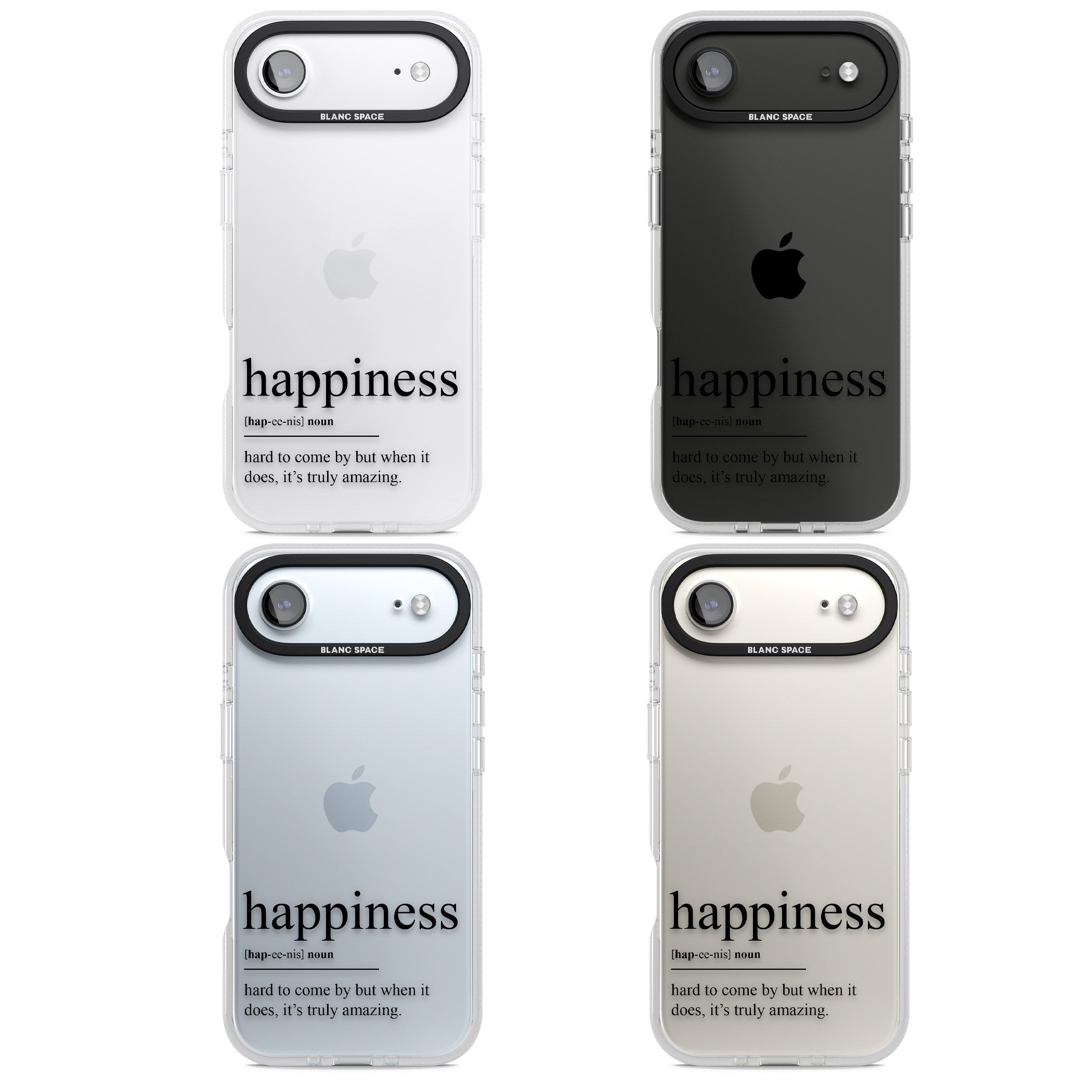 Happiness iPhone 17 Air Impact Air Clear Phone Case APT Impact Protection