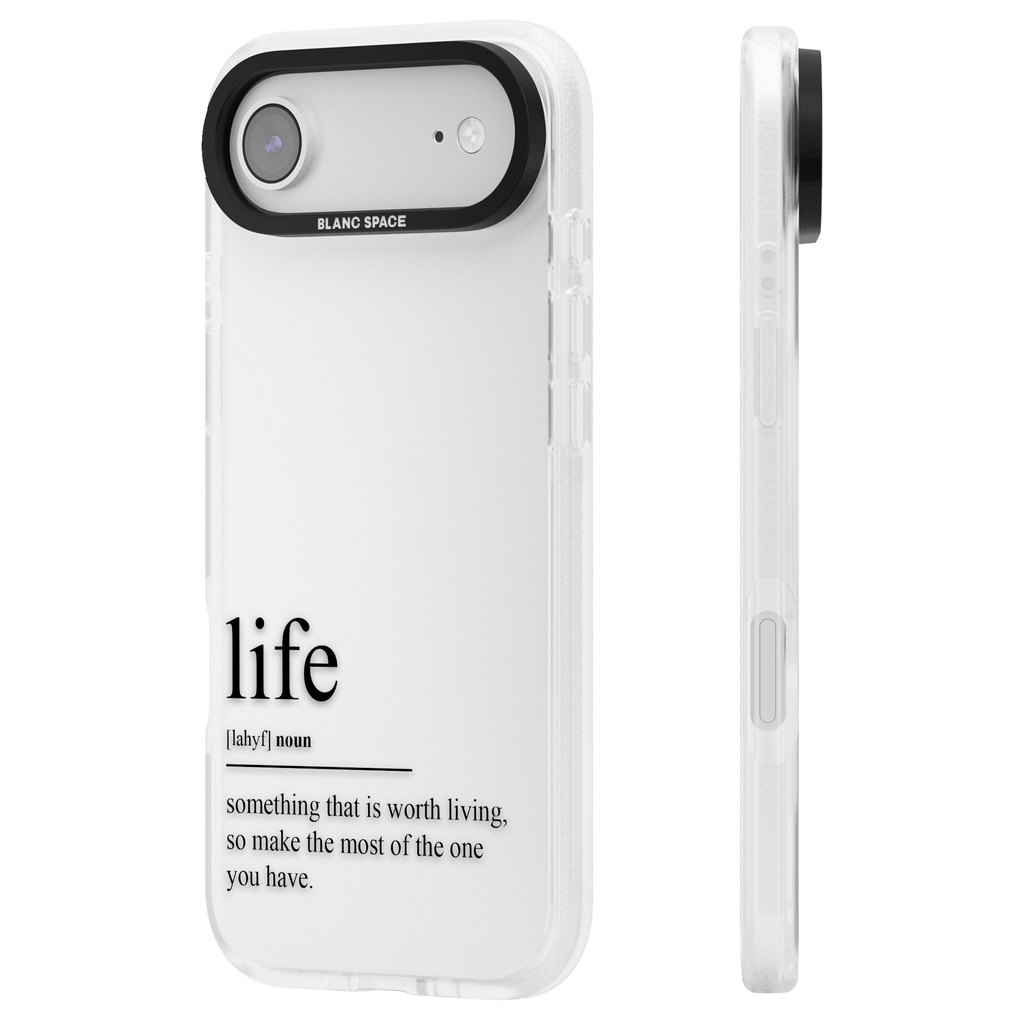 Life iPhone 17 Air Impact Air Clear Phone Case Side Profile