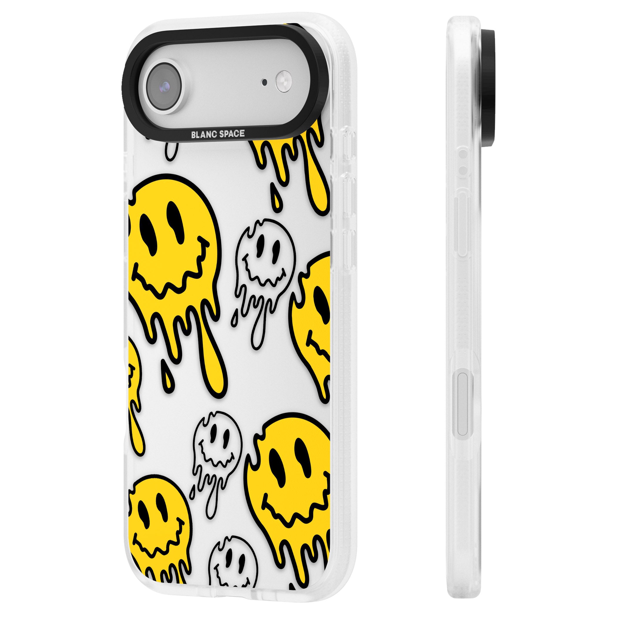 Face Melt iPhone 17 Air Impact Air Clear Phone Case Side Profile