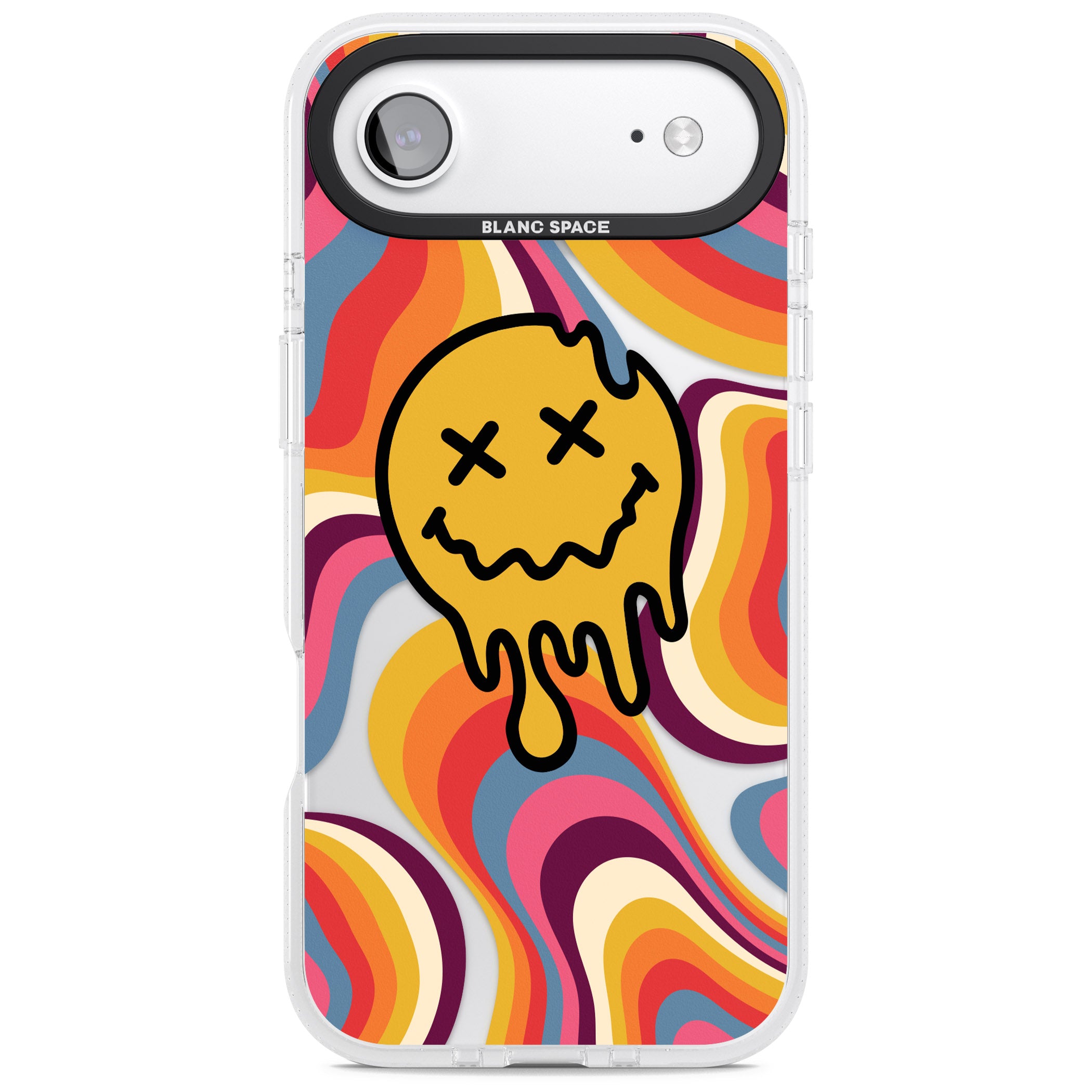 Trippy Face Melt iPhone 17 Air Impact Air Clear Phone Case