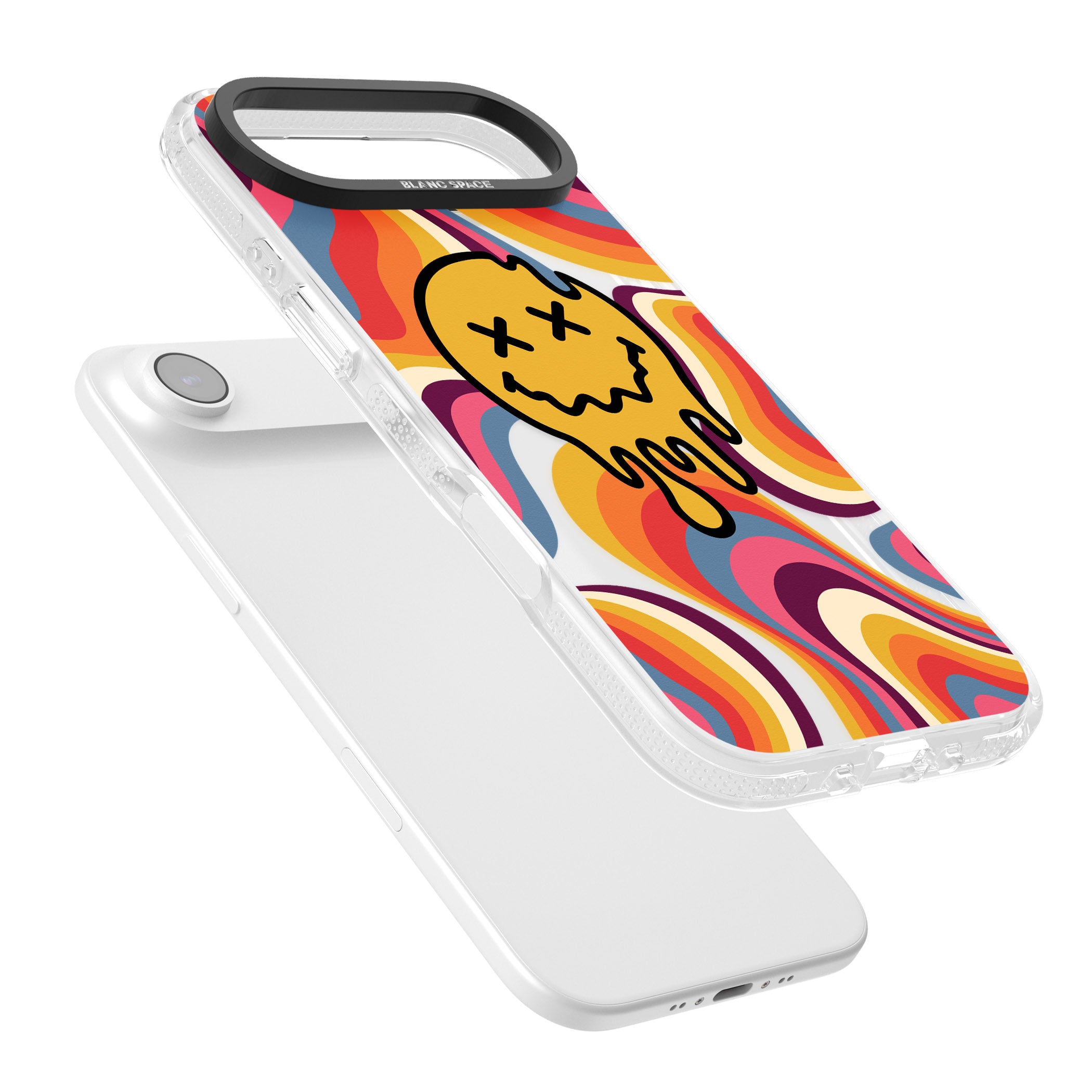 Trippy Face Melt iPhone 17 Air Impact Air Clear Phone Case Colours