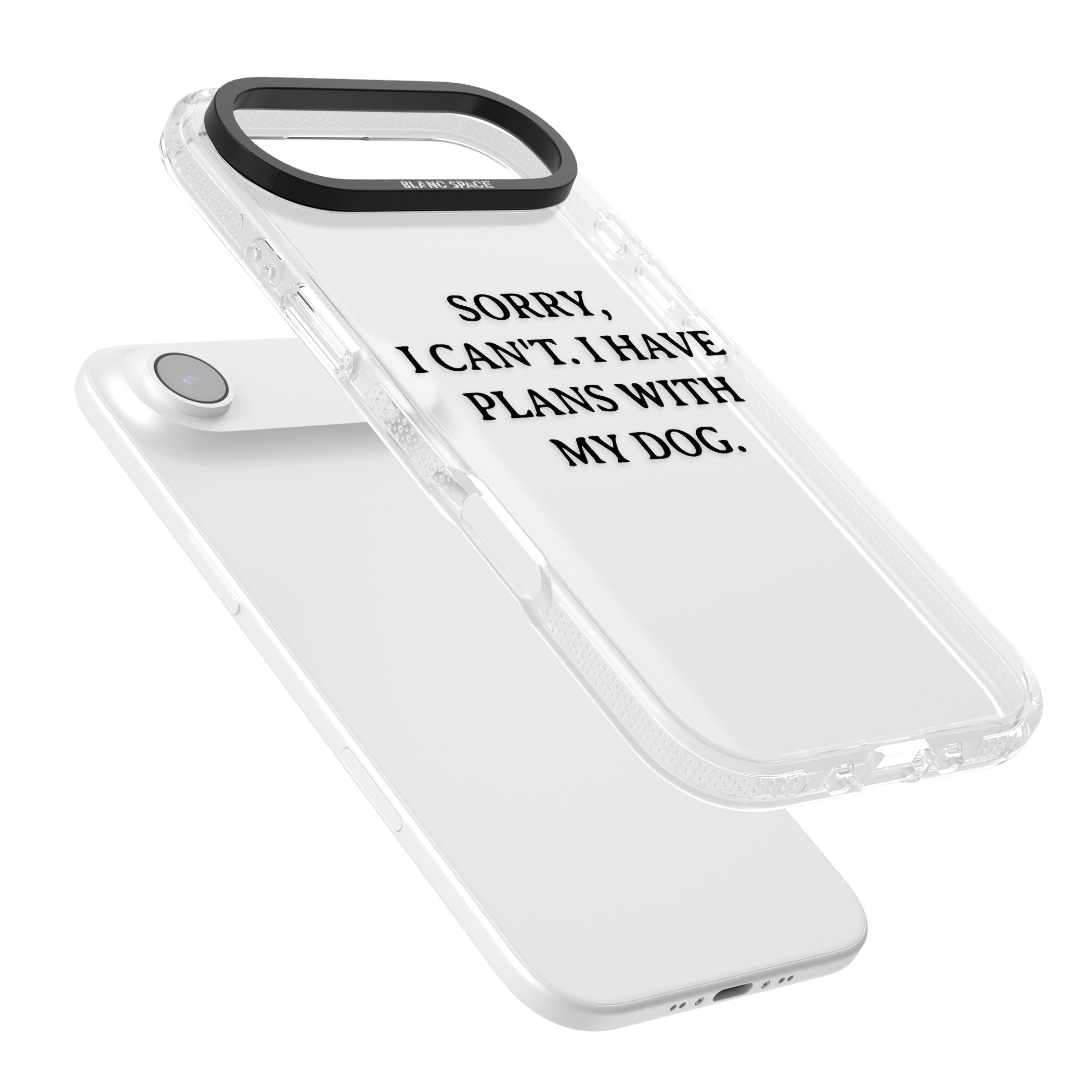 I Have Plans With My Dog iPhone 17 Air Impact Air Clear Phone Case Colours