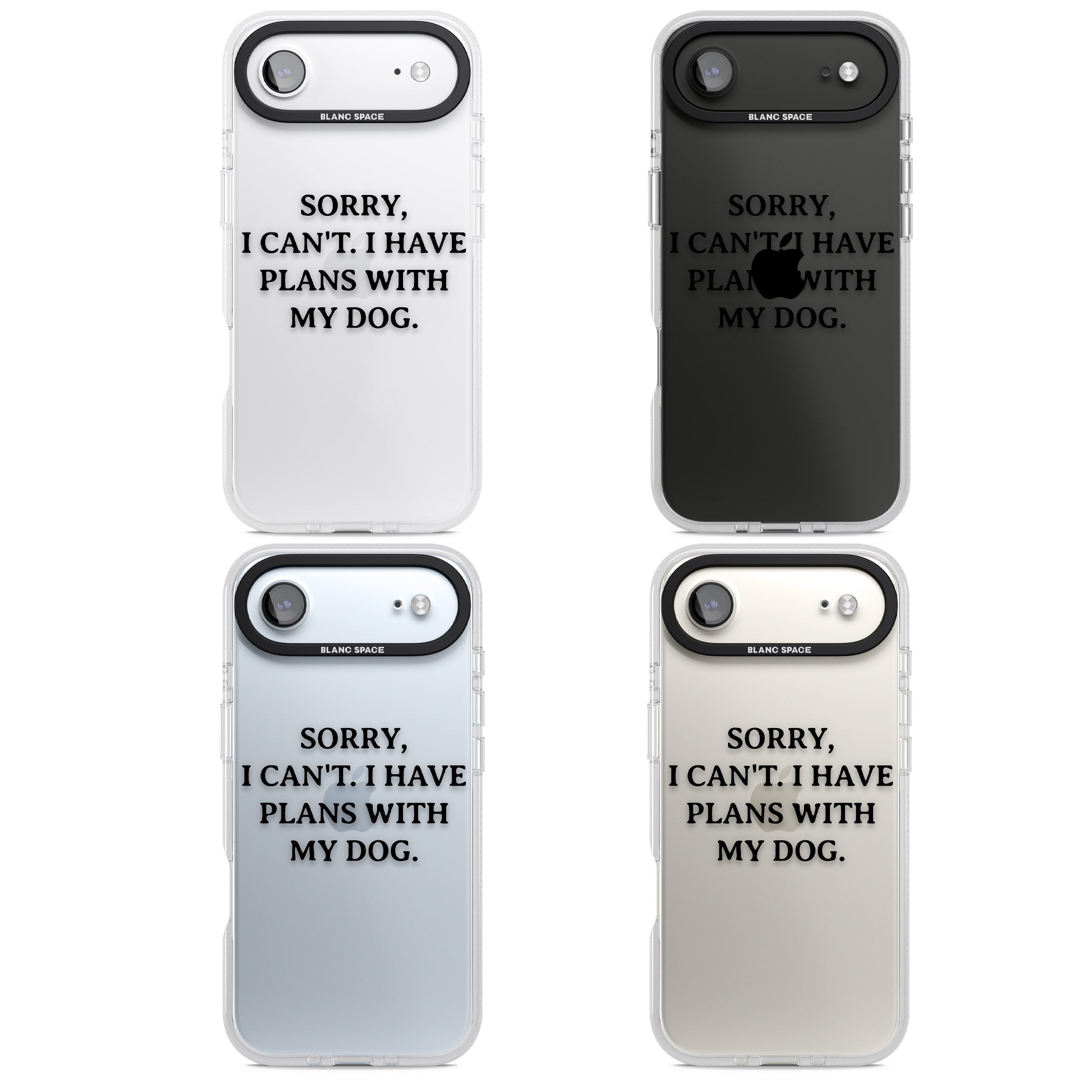 I Have Plans With My Dog iPhone 17 Air Impact Air Clear Phone Case APT Impact Protection