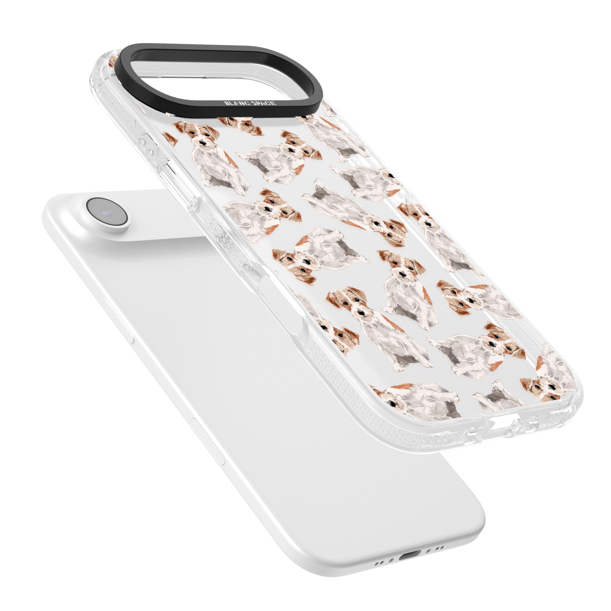 Whimsical Wirehaired Jack Russell iPhone 17 Air Impact Air Clear Phone Case Colours