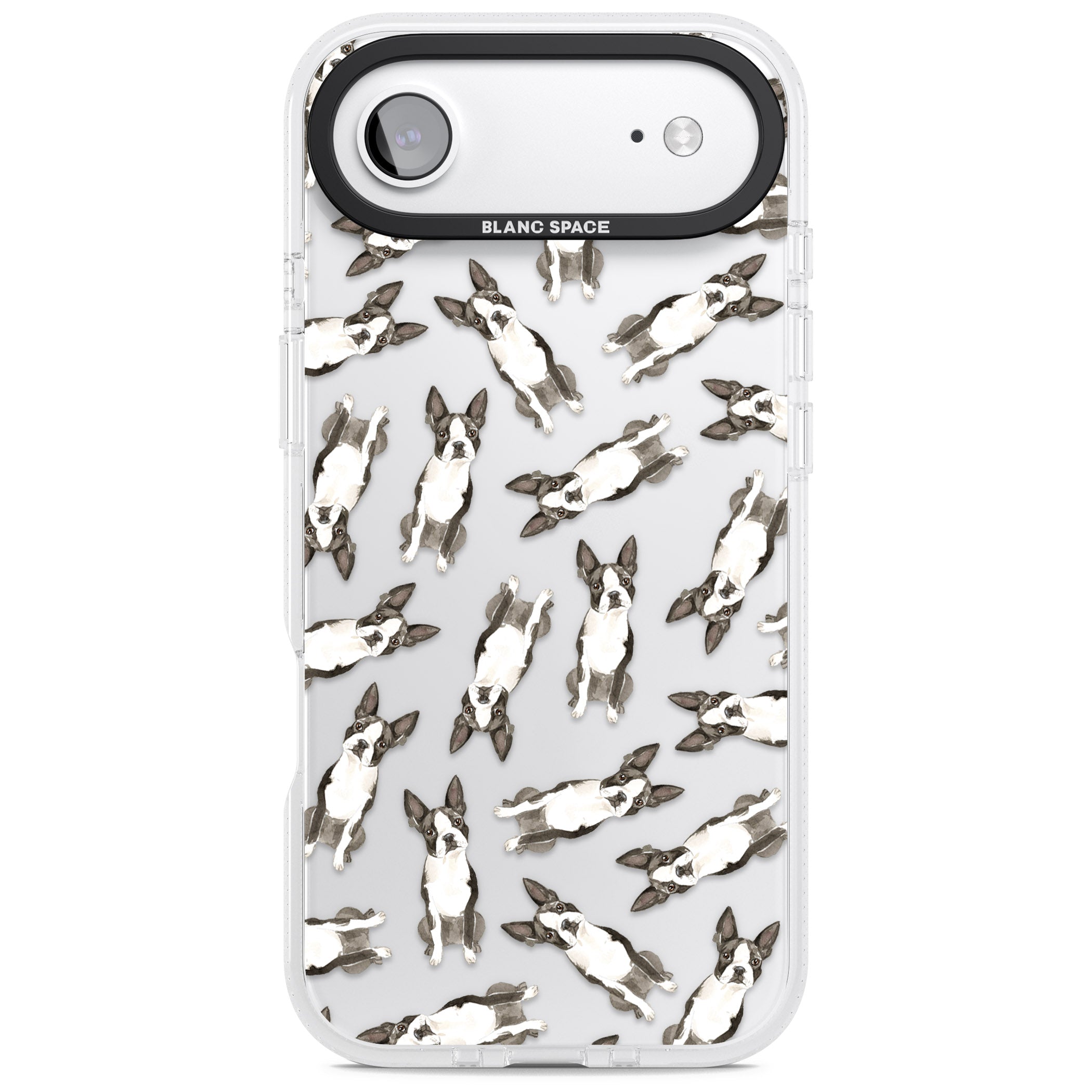 Boston Terrier Watercolour iPhone 17 Air Impact Air Clear Phone Case