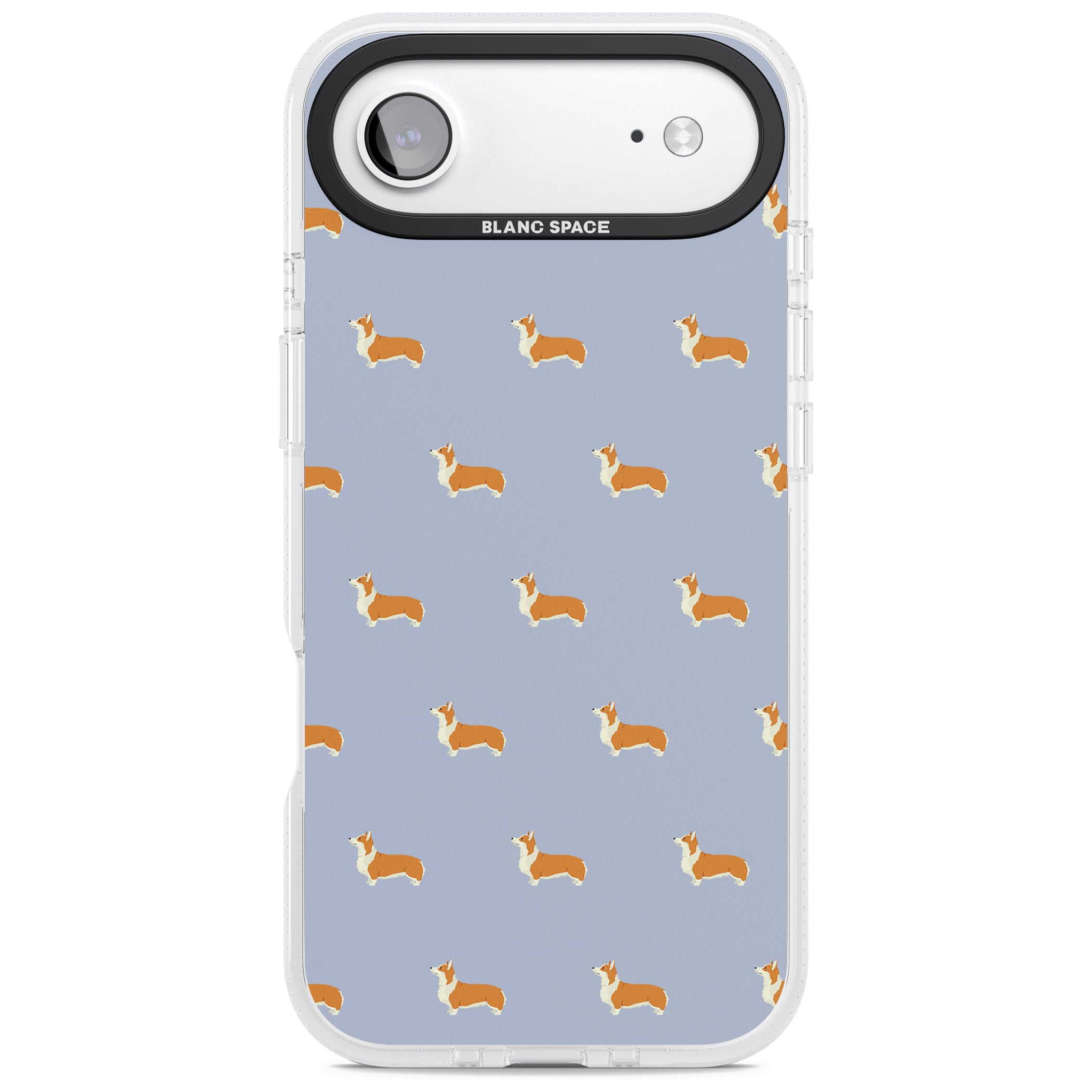 Corgi Pattern iPhone 17 Air Impact Air Clear Phone Case