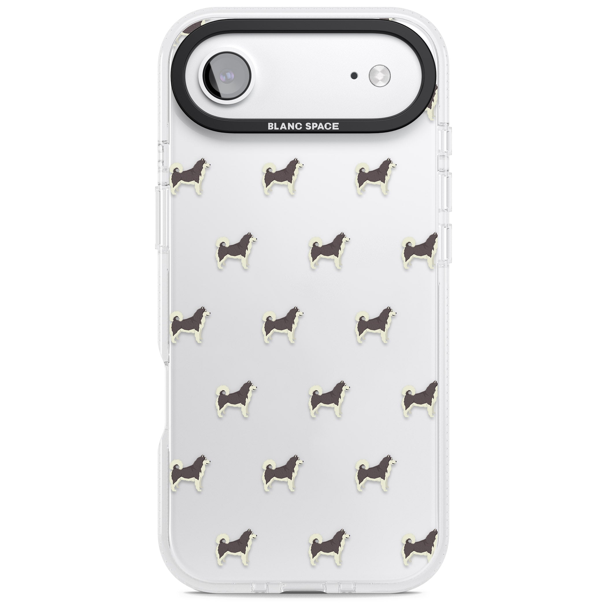 Alaskan Malamute Dog Pattern iPhone 17 Air Impact Air Clear Phone Case
