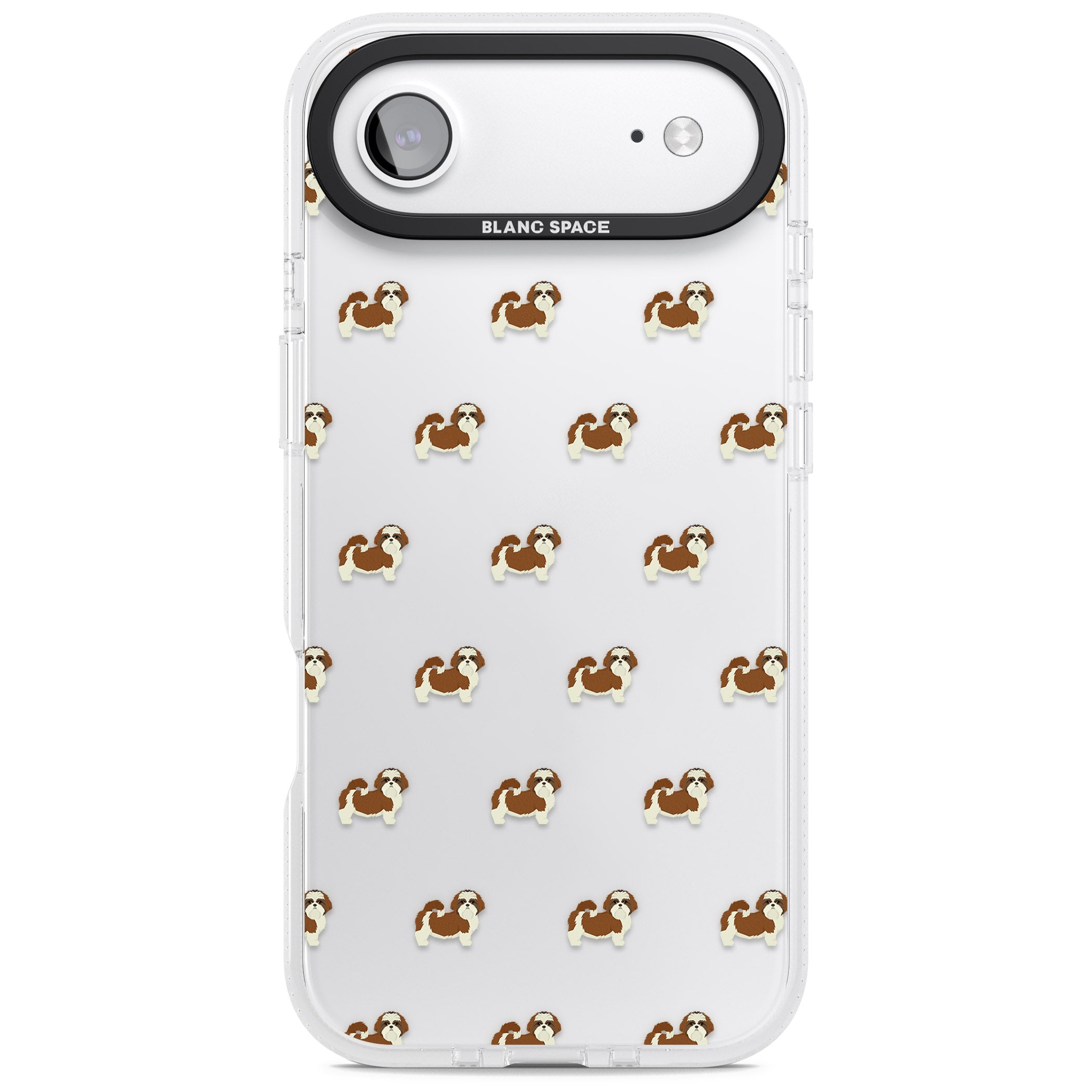 Shih Tzu Pattern Clear iPhone 17 Air Impact Air Clear Phone Case