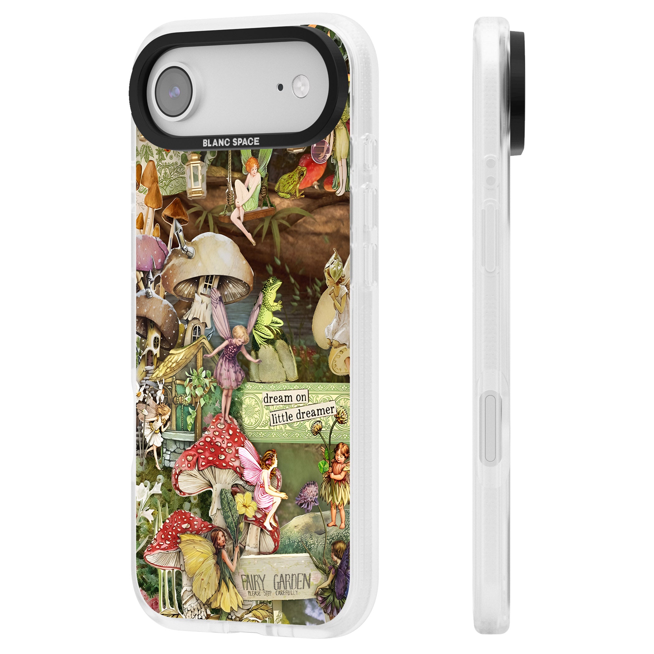 Dreamy Garden iPhone 17 Air Impact Air Clear Phone Case Side Profile