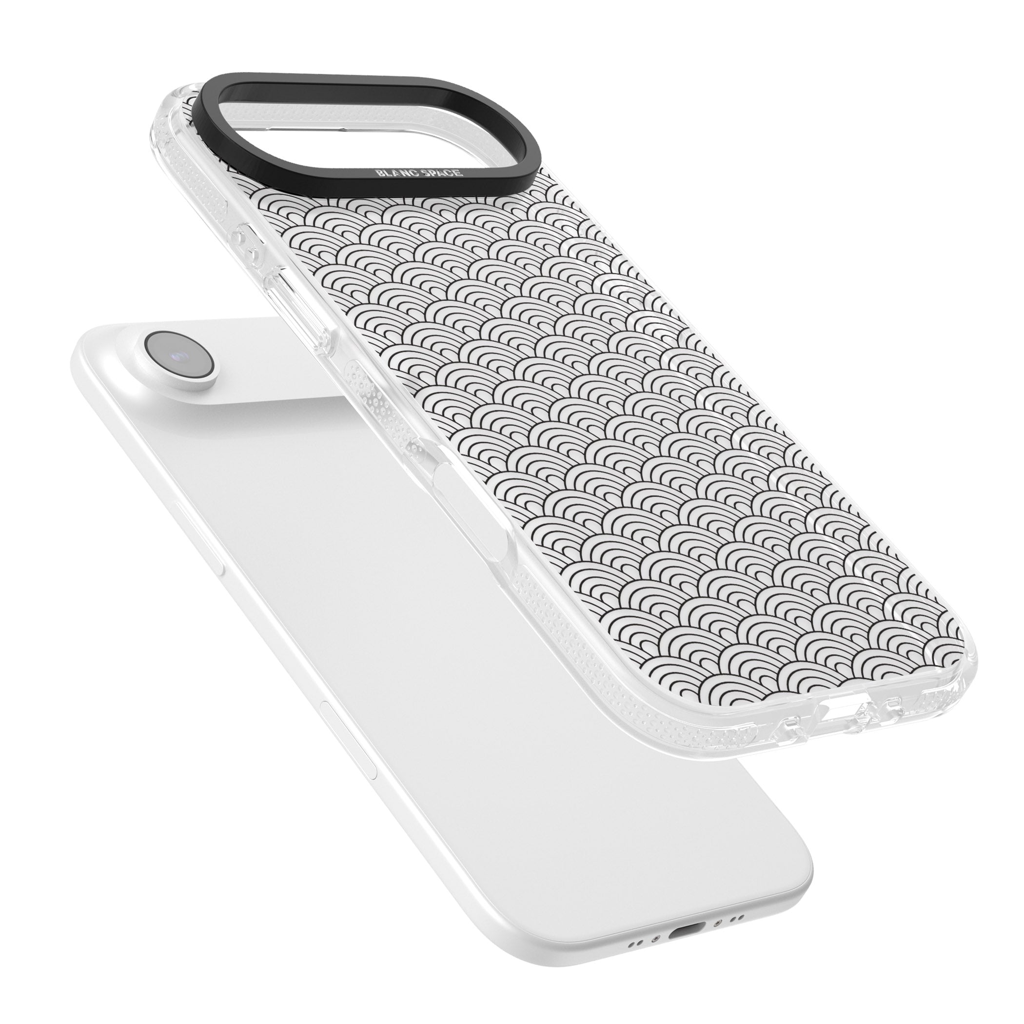 Scalloped Waves iPhone 17 Air Impact Air Clear Phone Case Colours