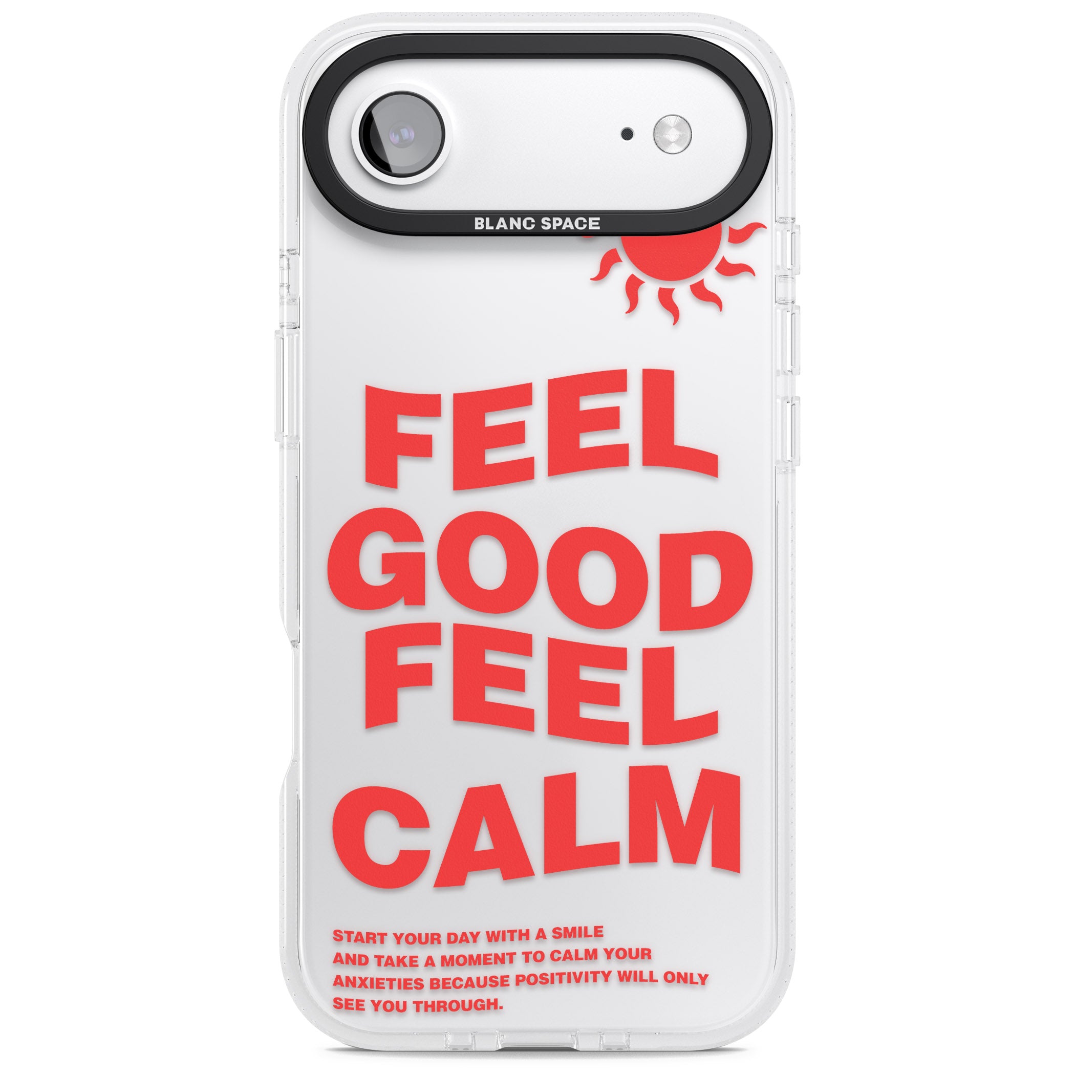 Feel Good Feel Calm (Red) iPhone 17 Air Impact Air Clear Phone Case