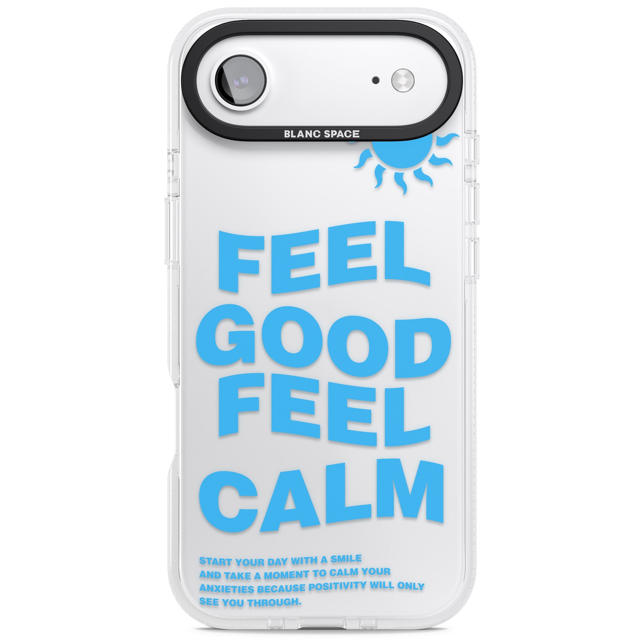 Feel Good Feel Calm (Blue) iPhone 17 Air Impact Air Clear Phone Case