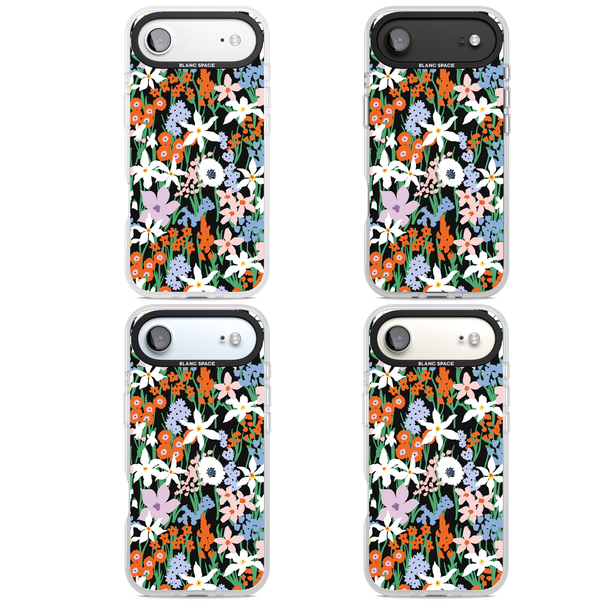 Floral Bloom Meadow Solid iPhone 17 Air Impact Air Clear Phone Case APT Impact Protection