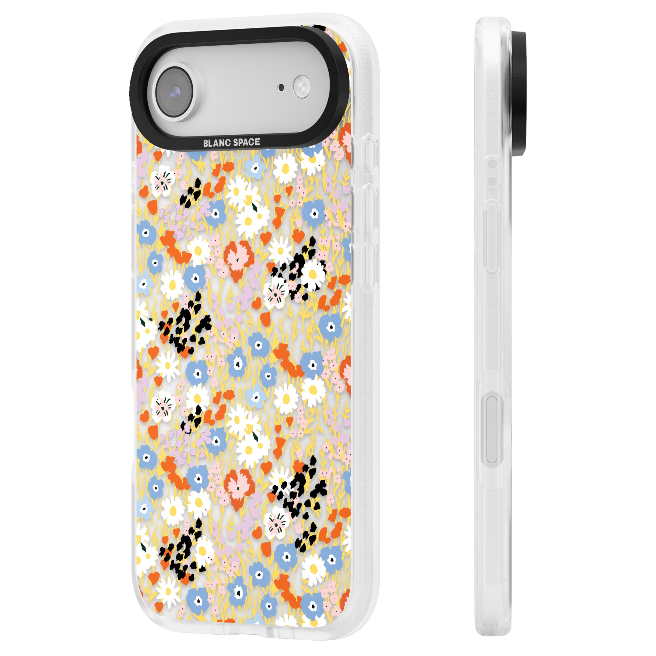 Floral Delight: Vibrant Blooms iPhone 17 Air Impact Air Clear Phone Case Side Profile