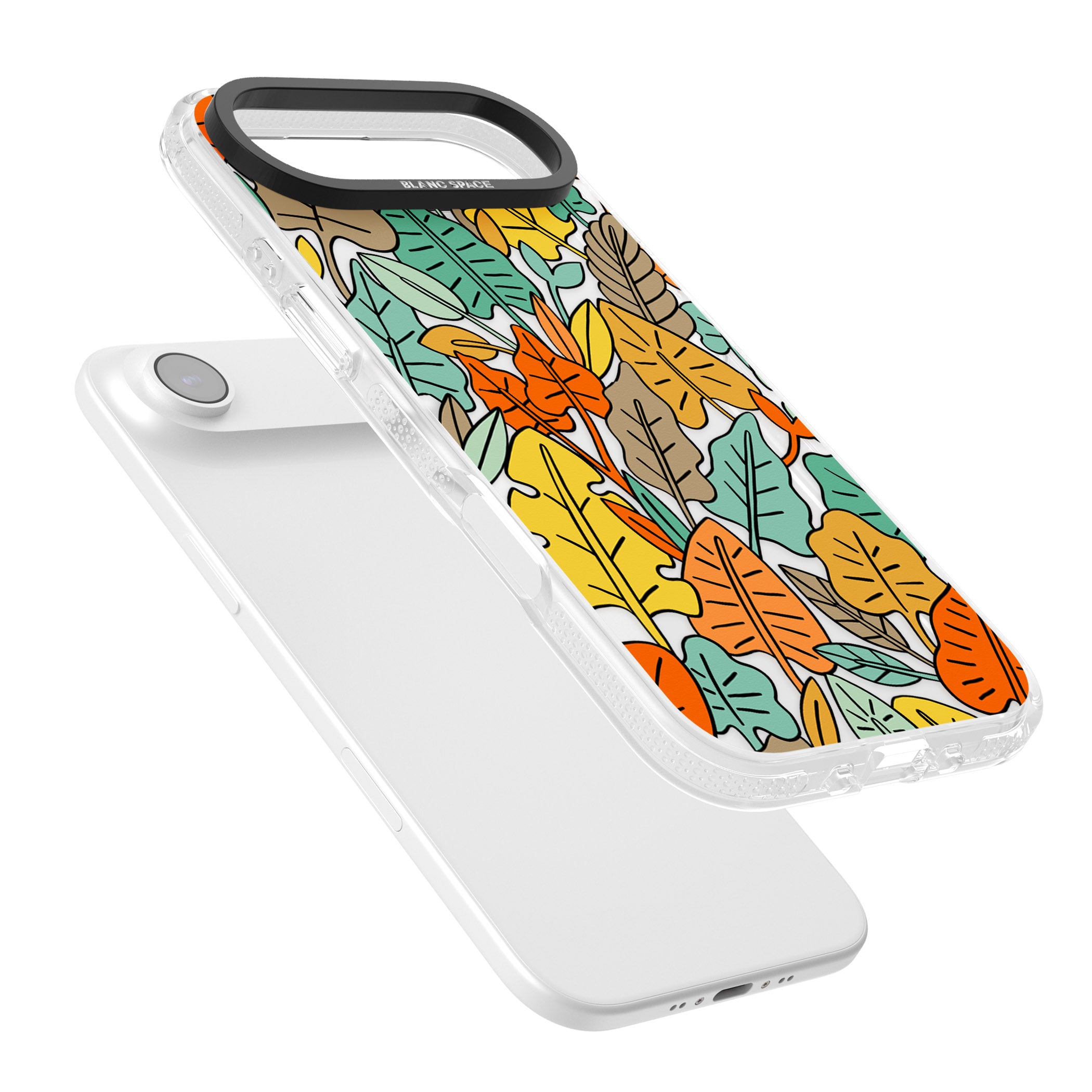Pastel Toned Autumn Leaves iPhone 17 Air Impact Air Clear Phone Case Colours