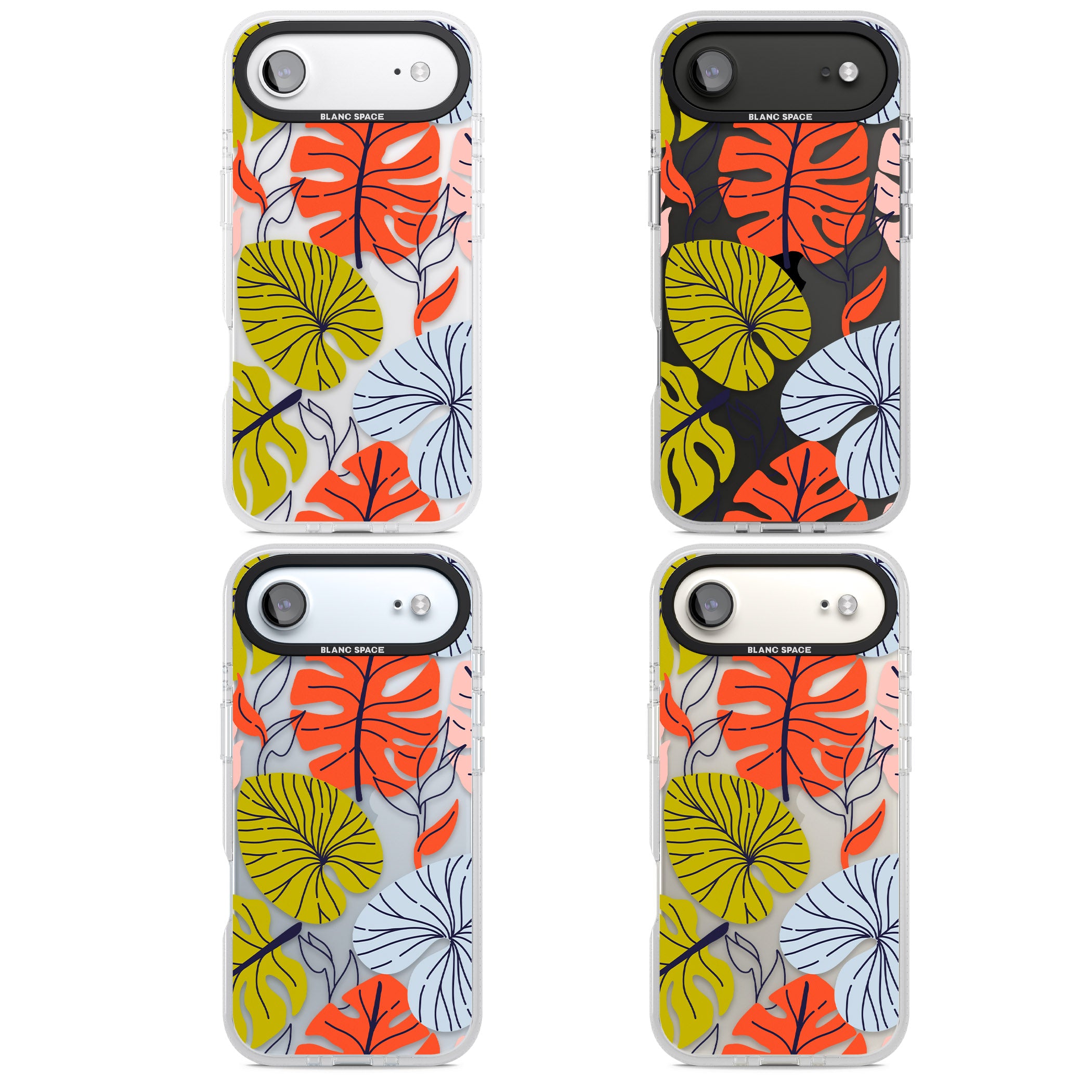 Retro Leaves iPhone 17 Air Impact Air Clear Phone Case APT Impact Protection
