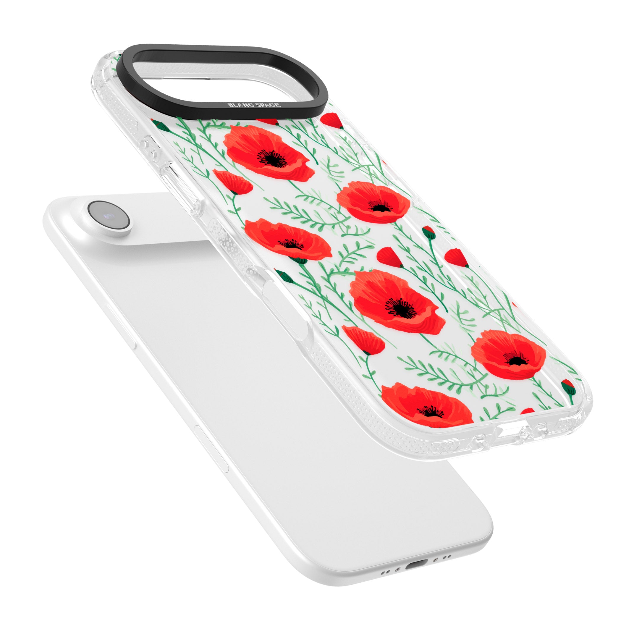 Poppy Garden iPhone 17 Air Impact Air Clear Phone Case Colours