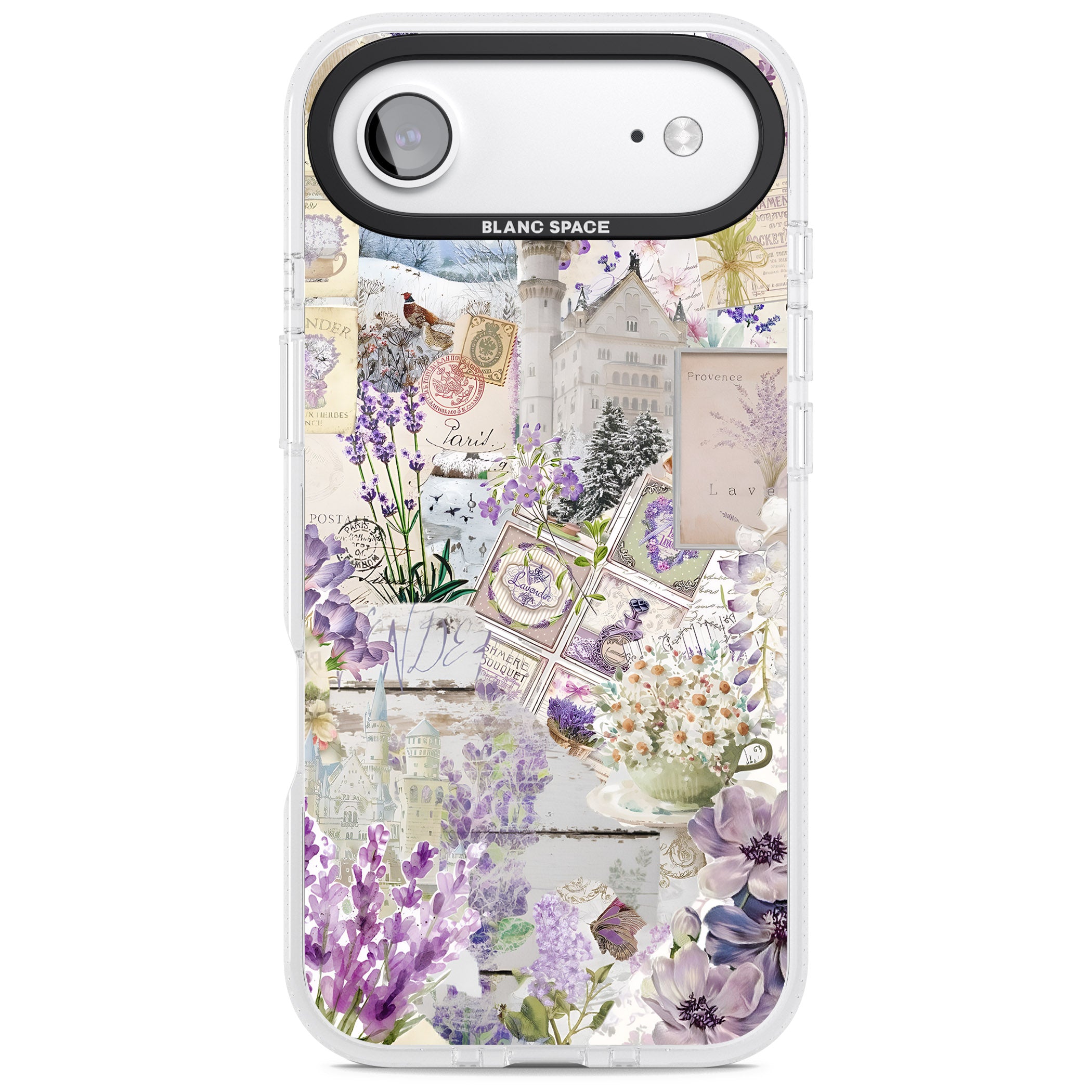 Soft Lavender Collage iPhone 17 Air Impact Air Clear Phone Case