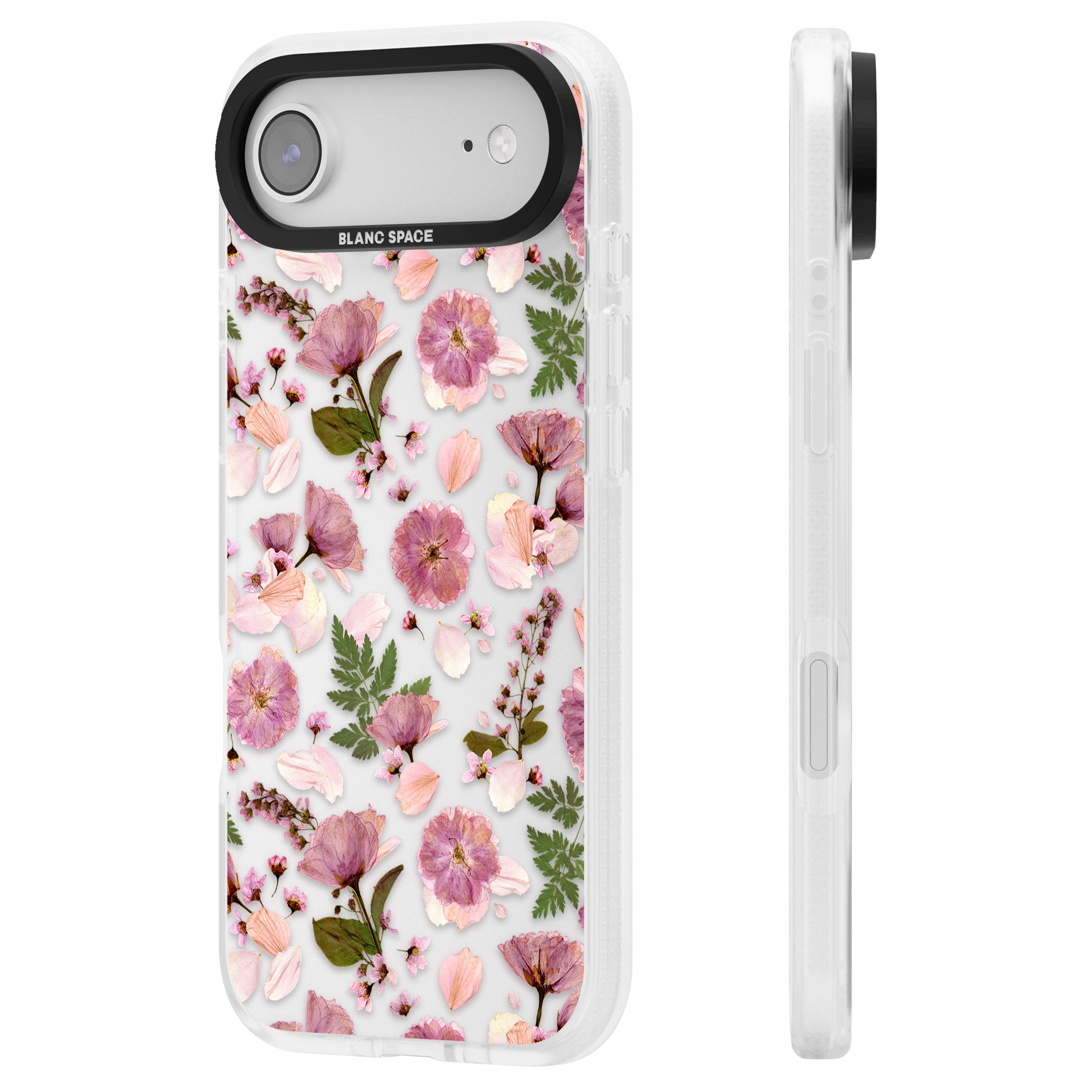 Floral Fantasy Menagerie iPhone 17 Air Impact Air Clear Phone Case Side Profile