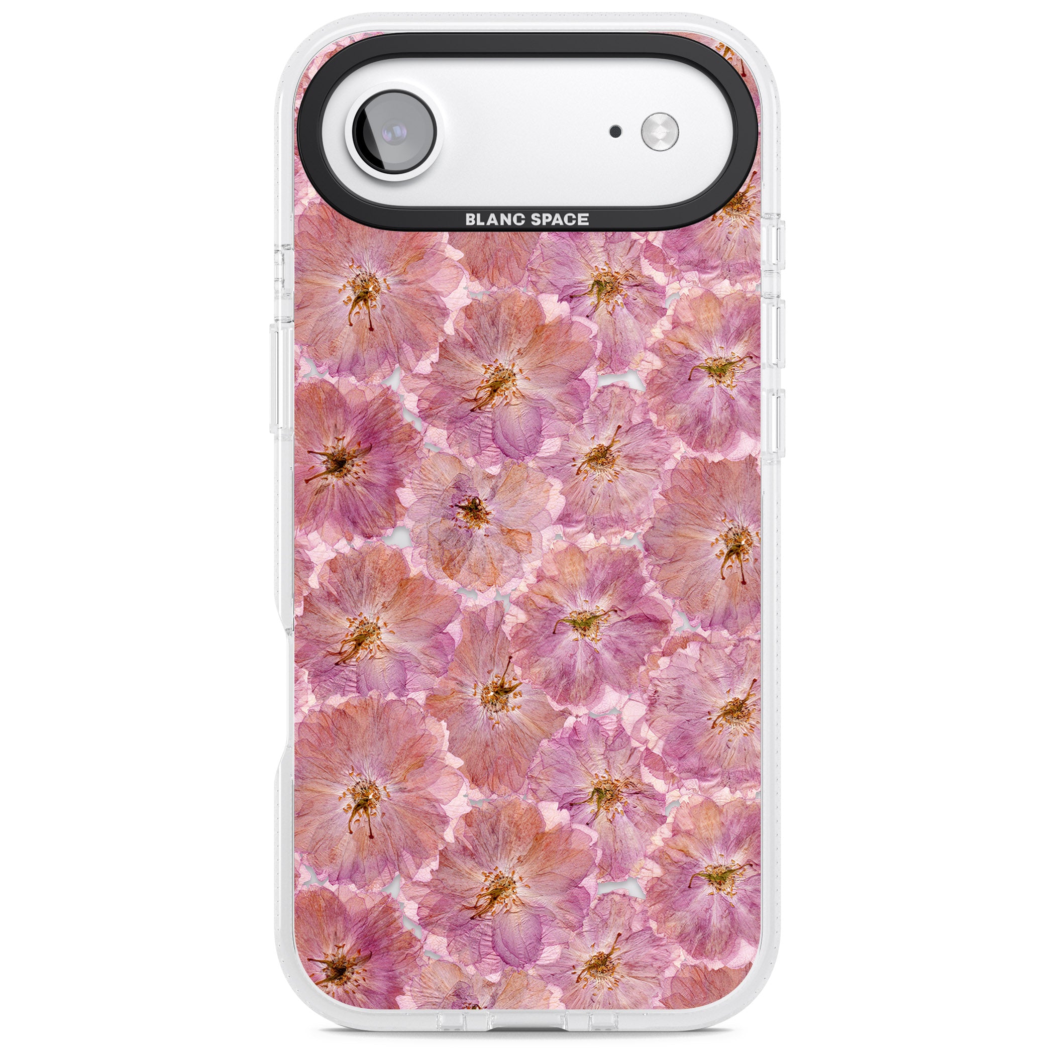 Large Pink Florals iPhone 17 Air Impact Air Clear Phone Case