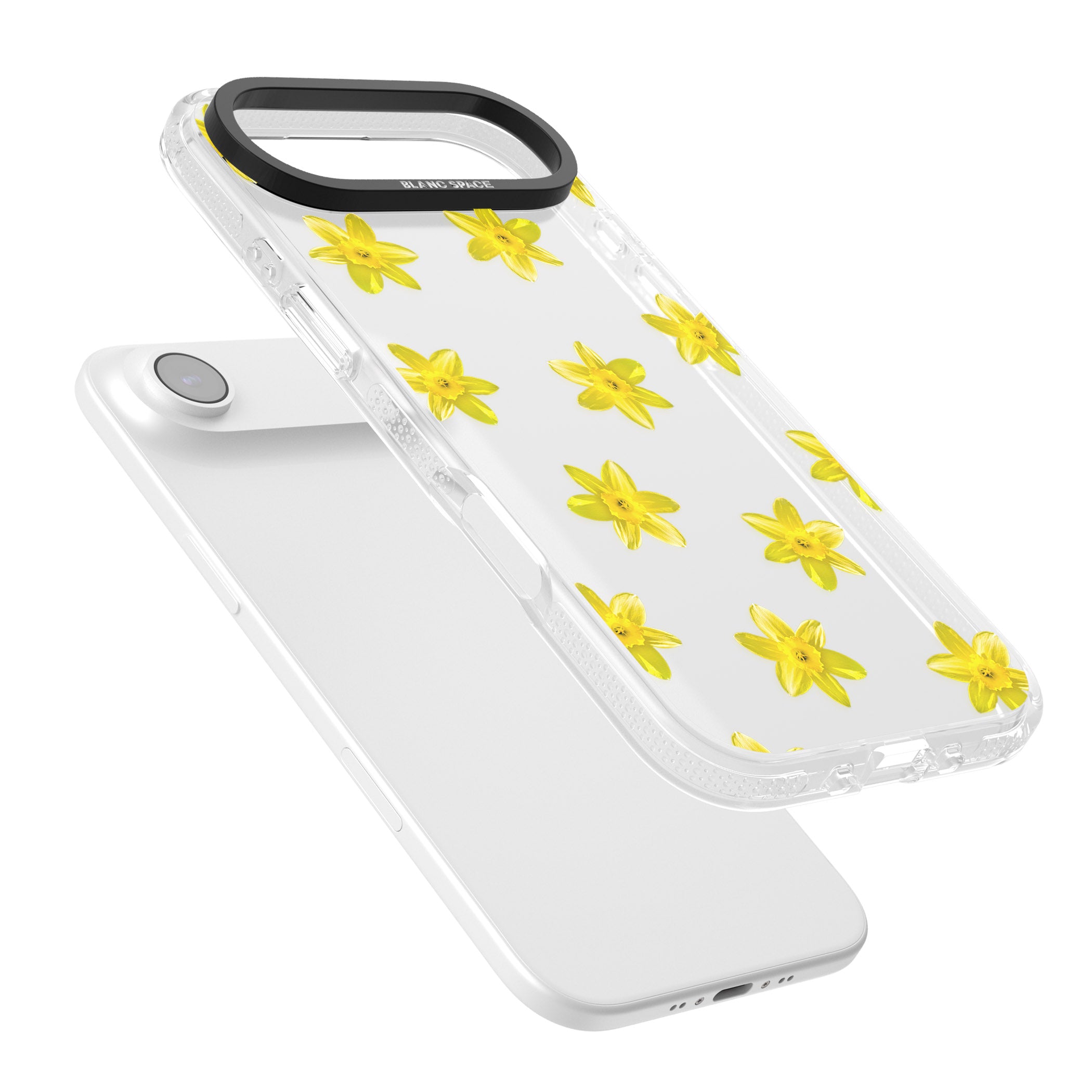 Daffodils Transparent Pattern iPhone 17 Air Impact Air Clear Phone Case Colours